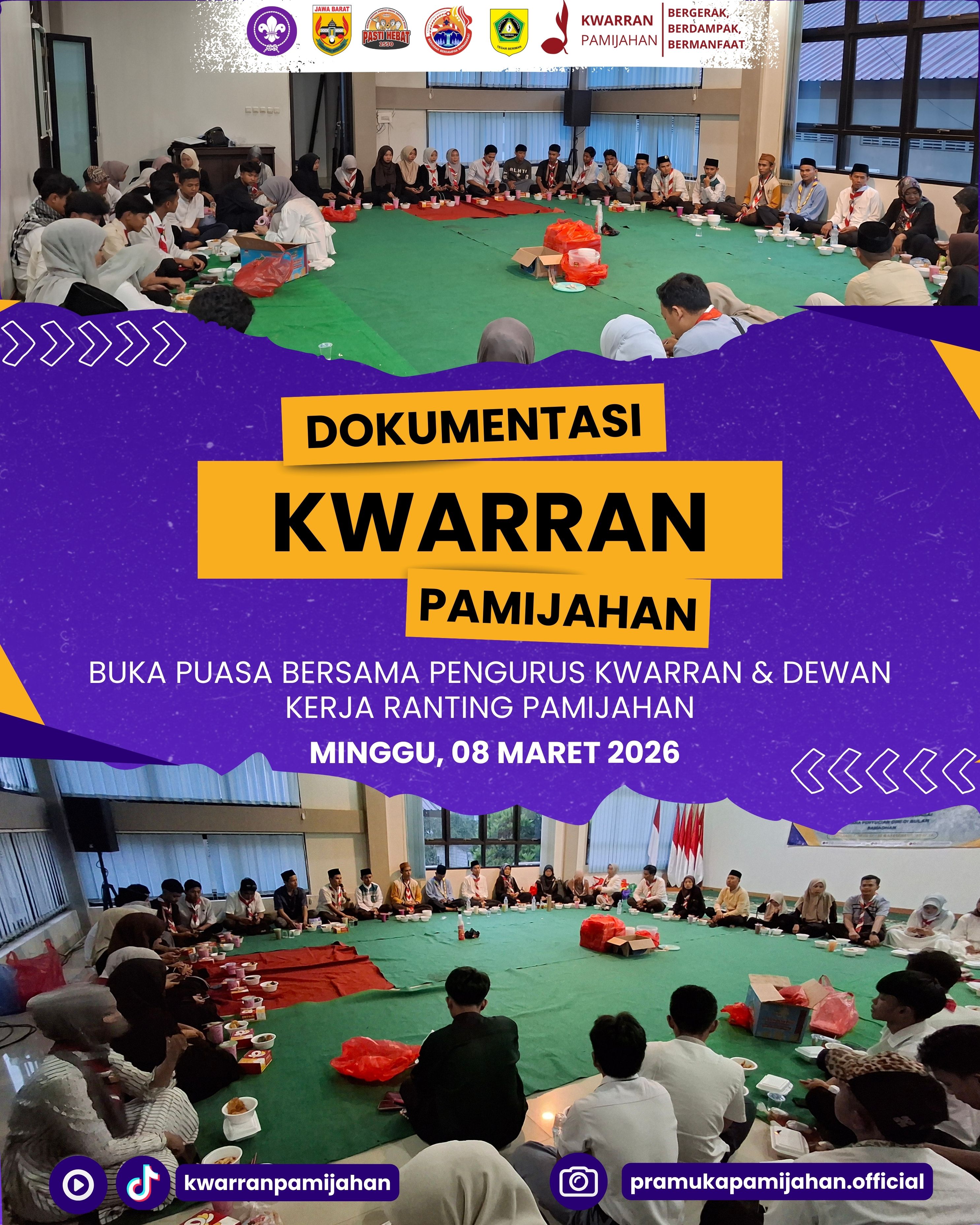 🌙 Hangatnya Kebersamaan Ramadhan: Kwarran dan DKR Pamijahan Gelar Buka Puasa Bersama ⚜️