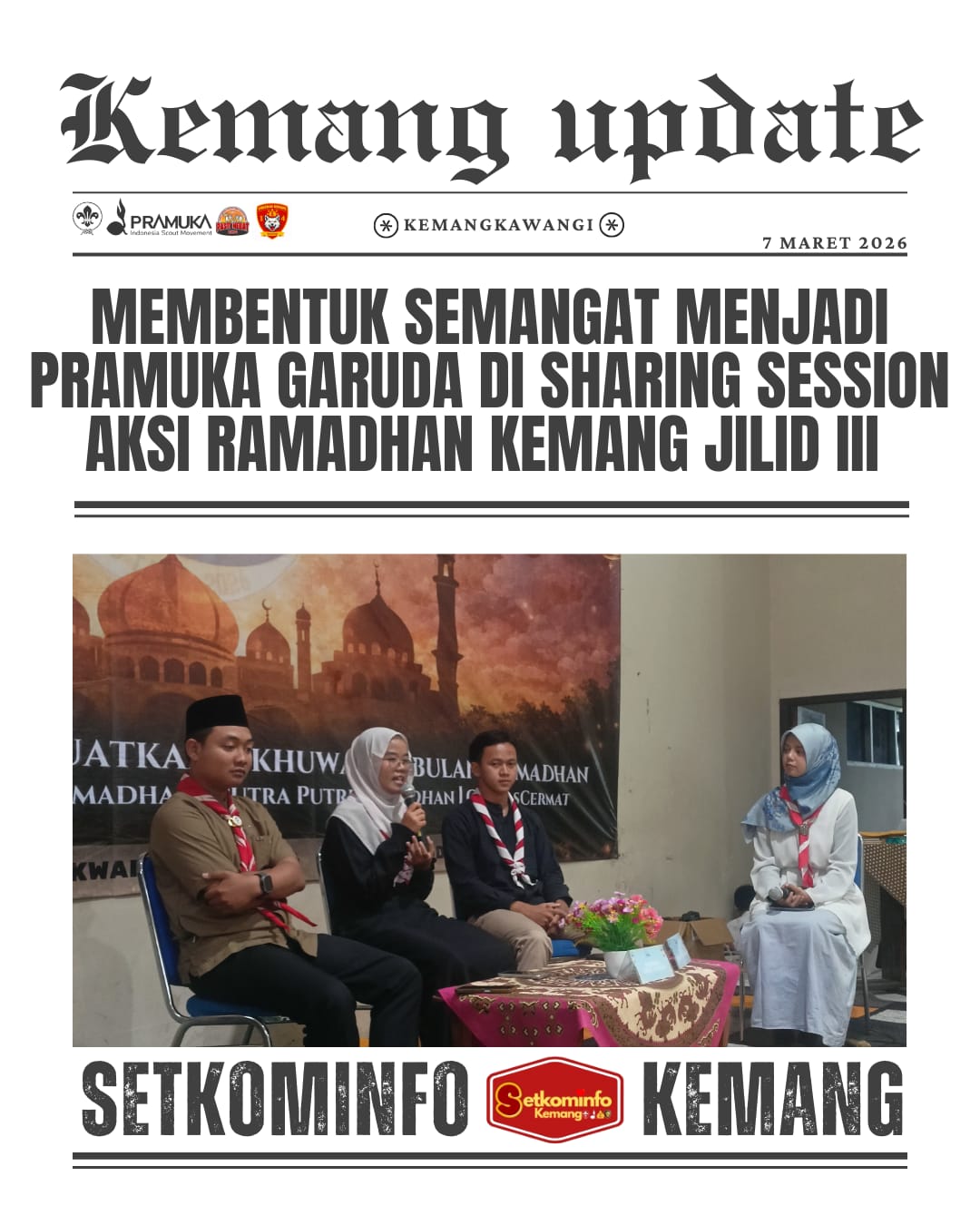 Membentuk Semangat Menjadi Pramuka Garuda di Sharing Session Aksi Ramadhan Kemang Jilid III