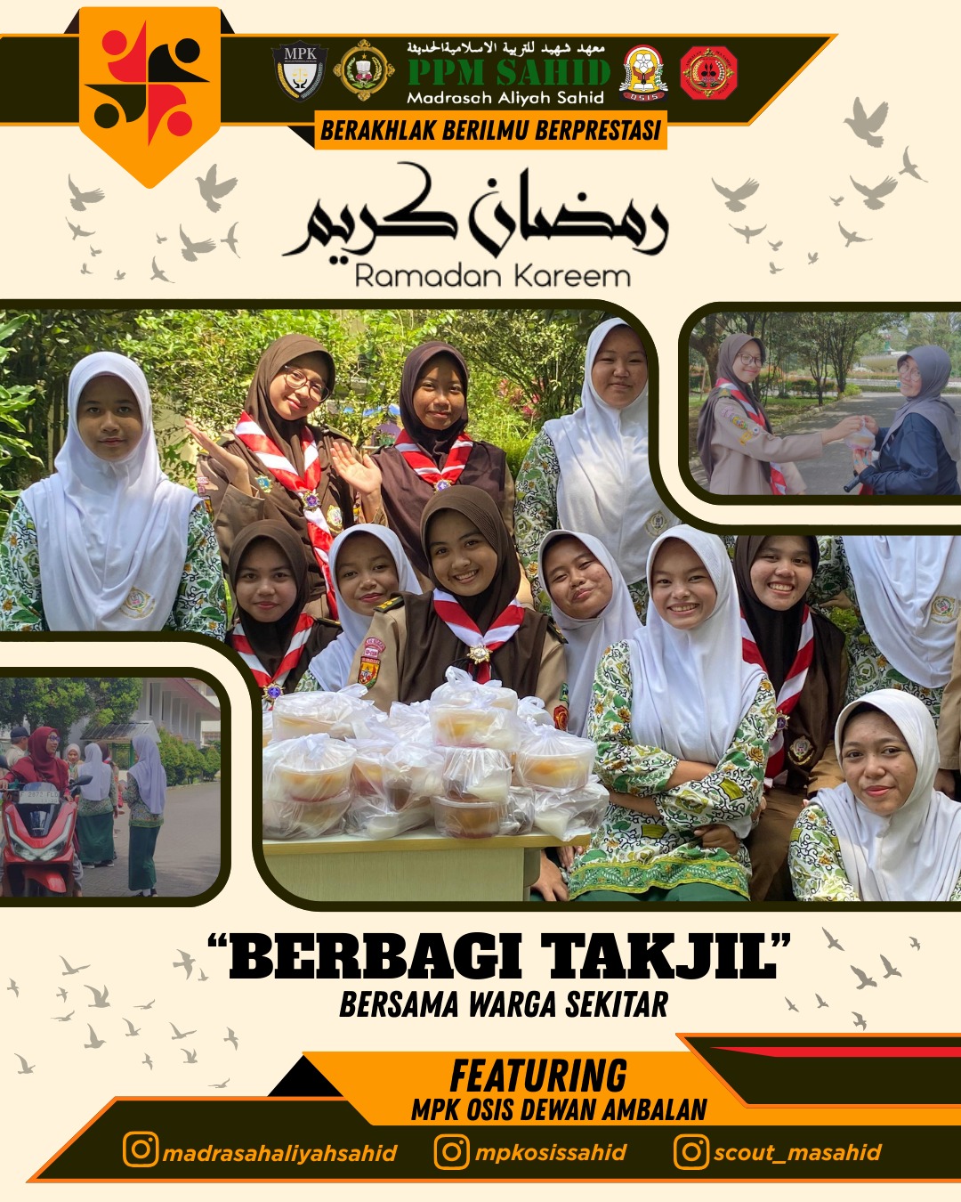 🌙 Pramuka MA Sahid Tebar Kebaikan Ramadhan Lewat Aksi Berbagi Takjil ⚜️