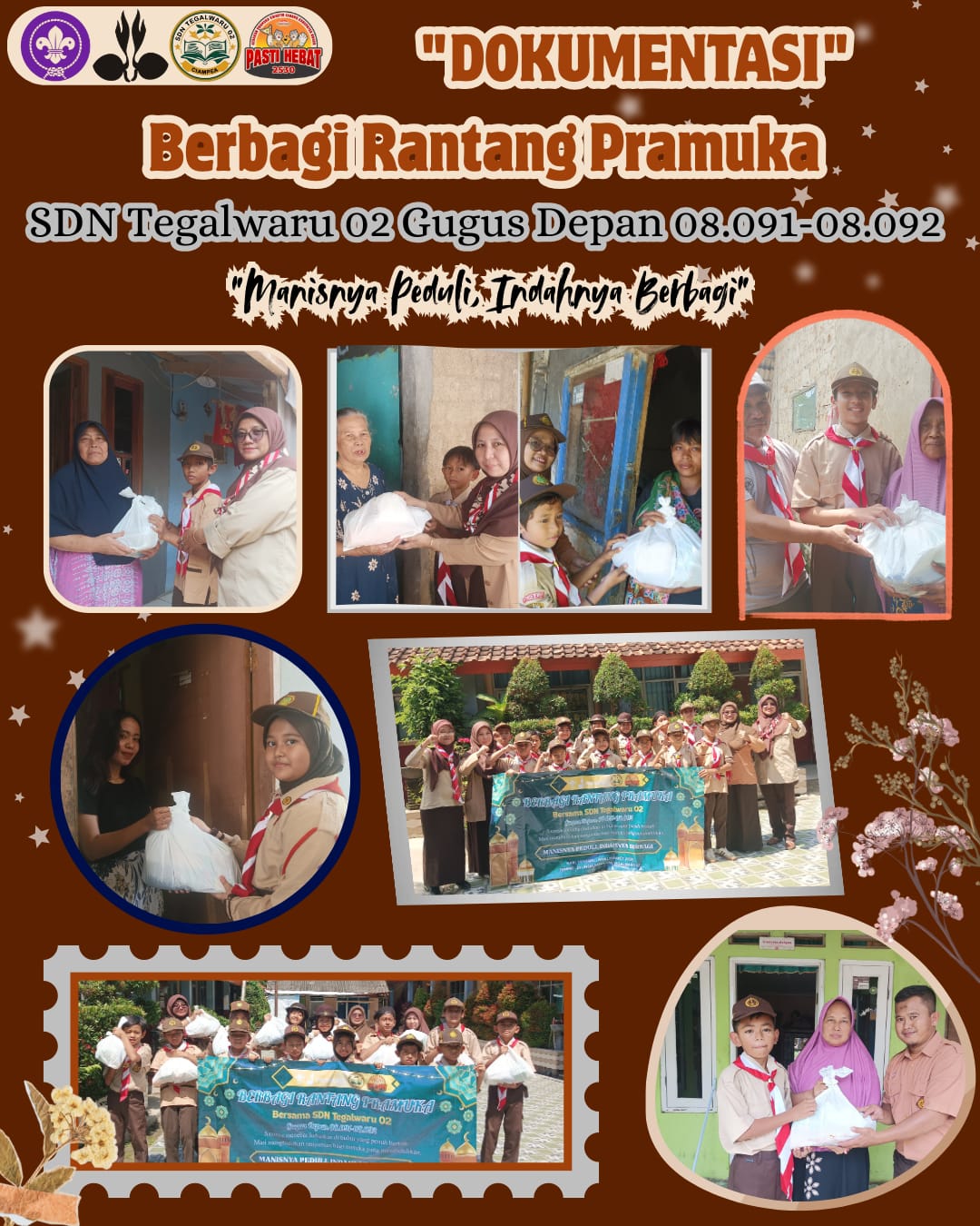 Semarak Ramadhan "Pramuka SDN Tegalwaru 02 Bagikan Rantang Pramuka untuk Warga Dhuafa"