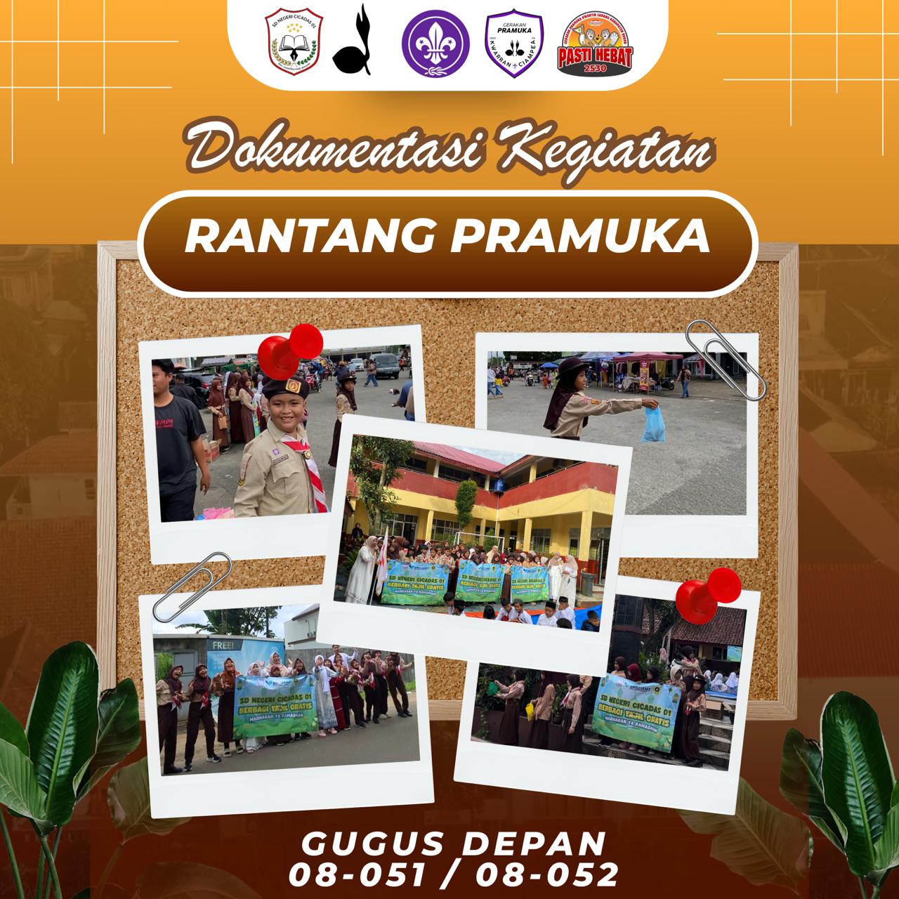 Pramuka Berbagi di Bulan Ramadhan Gudep 08-051/08-052 Bagikan 300 Paket Takjil kepada Masyarakat