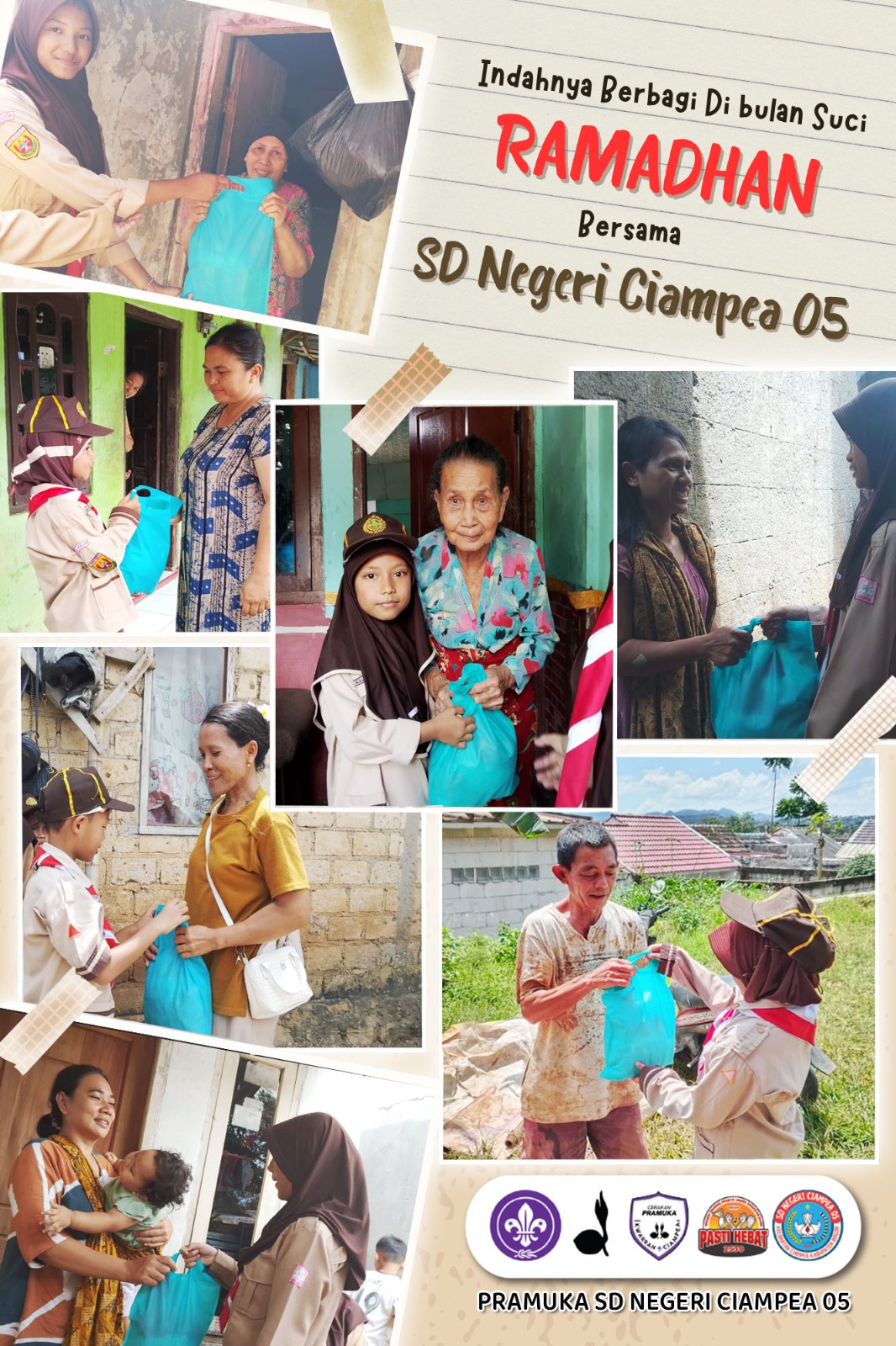 Rantang Pramuka SDN Ciampea 05: Menebar Bakti, Mengetuk Pintu Hati