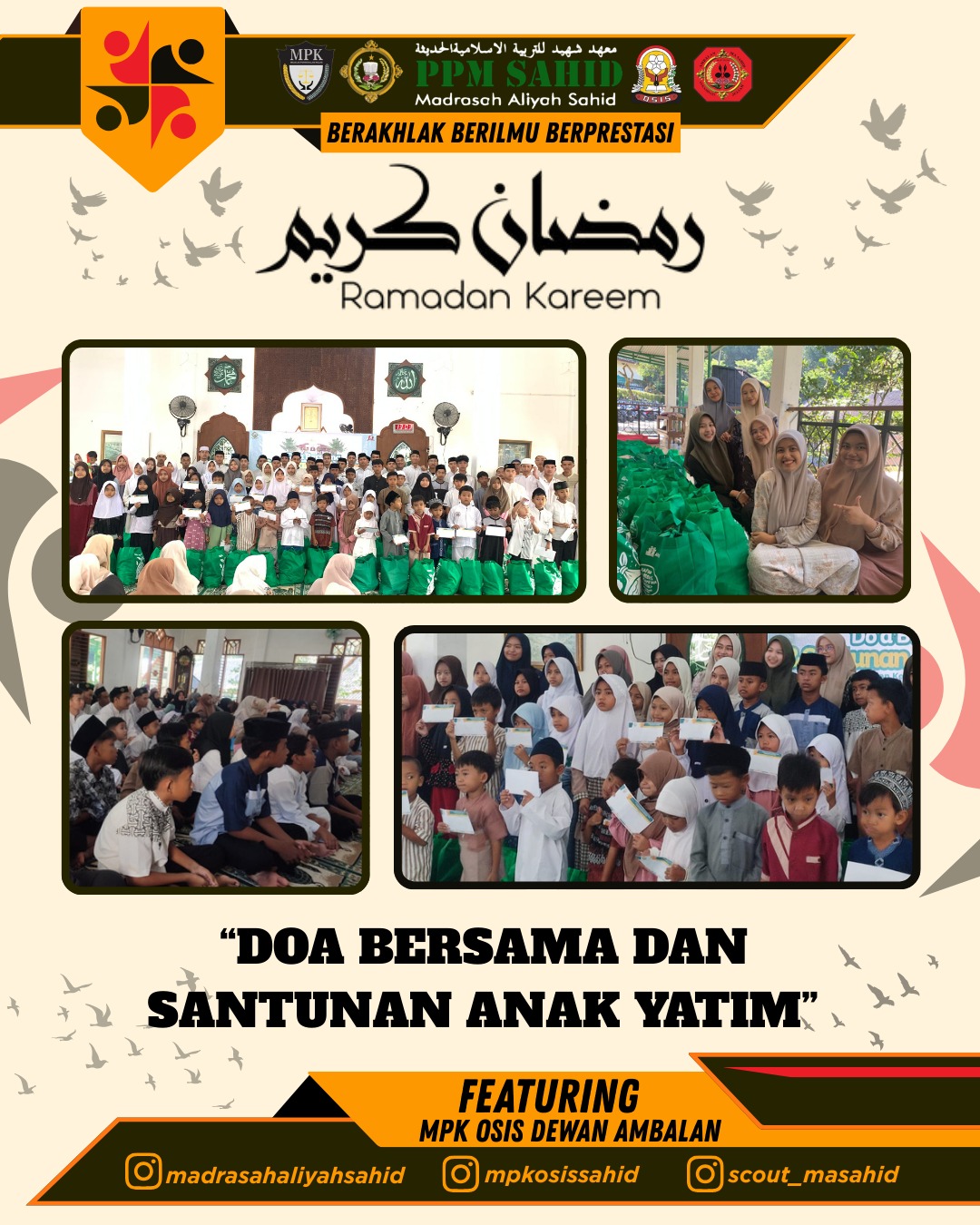 Penuh Haru! Pramuka MA Sahid Gelar Santunan Anak Yatim dan Doa Bersama di Bulan Ramadhan 🤍