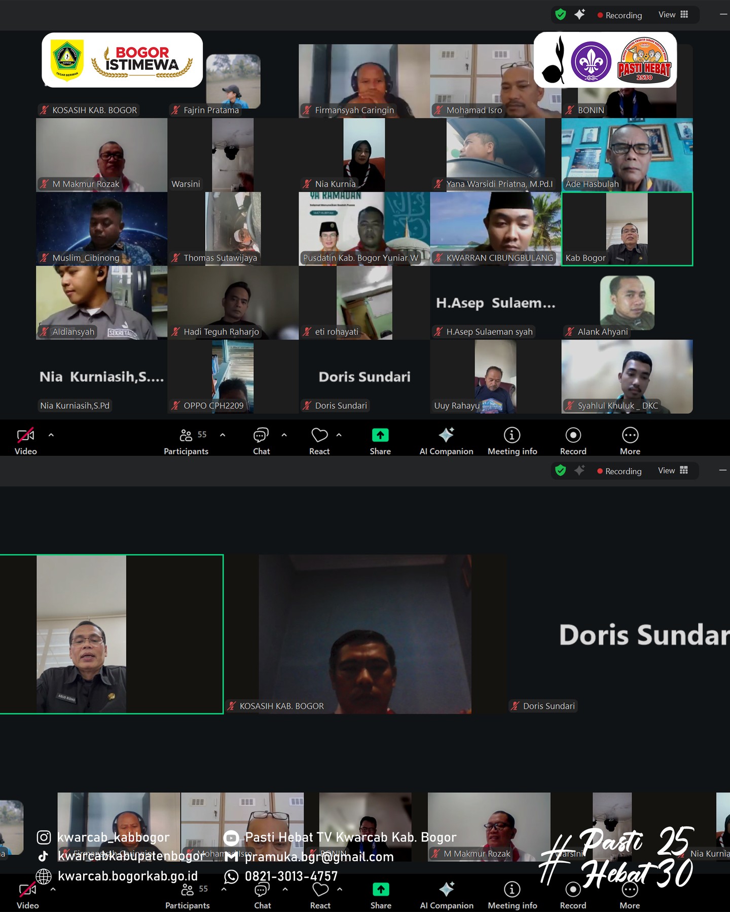 Rapat Koordinasi Karya Bakti Lebaran Pramuka Kwarcab Kabupaten Bogor