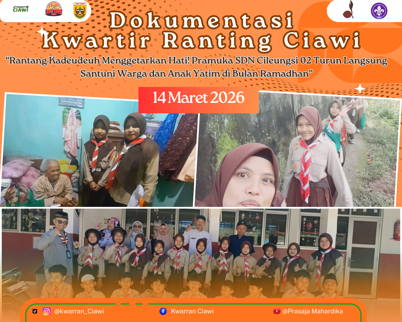 Rantang Kadeudeuh Menggetarkan Hati! Pramuka SDN Cileungsi 02 Turun Langsung Santuni Warga dan Anak Yatim di Bulan Ramadhan