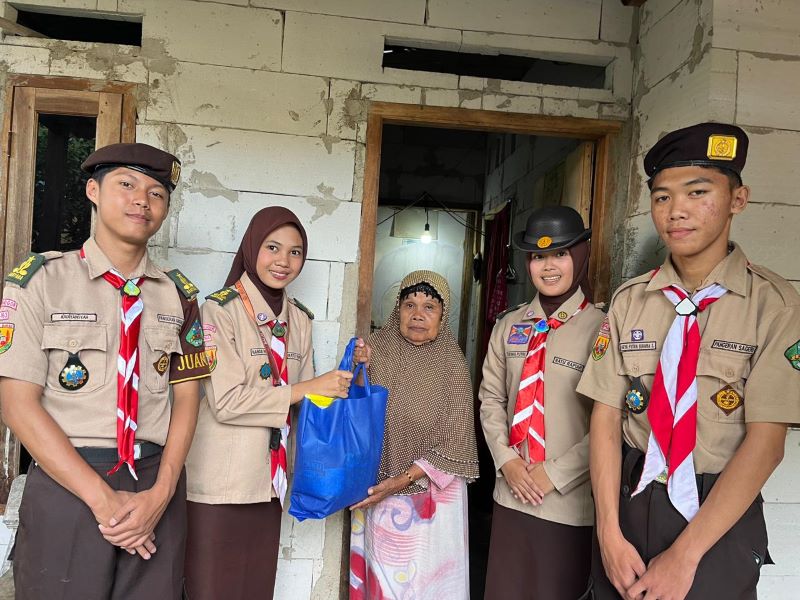 PasaRara Berbagi dan Buka Bersama, Pramuka Penegak SMA Negeri 1 Rumpin Pererat Kebersamaan di Bulan Ramadhan
