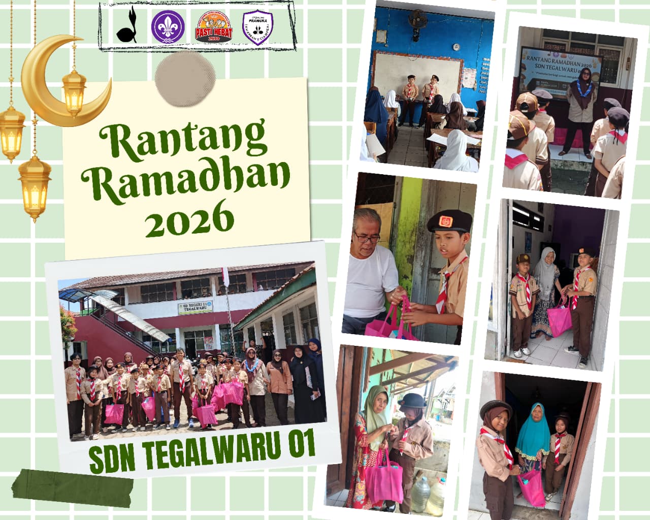 Rantang Ramadhan 2026: Pramuka SDN Tegalwaru 01 Berbagi Kebahagiaan untuk Siswa Yatim dan Warga Sekitar