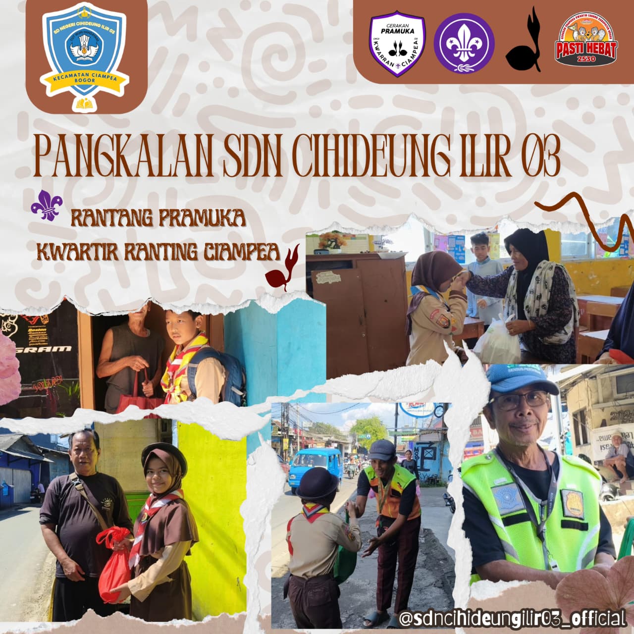 Pramuka SDN Cihideung Ilir 03 Gelar Rantang Pramuka, Tanamkan Semangat Berbagi dan Kepedulian Sosial