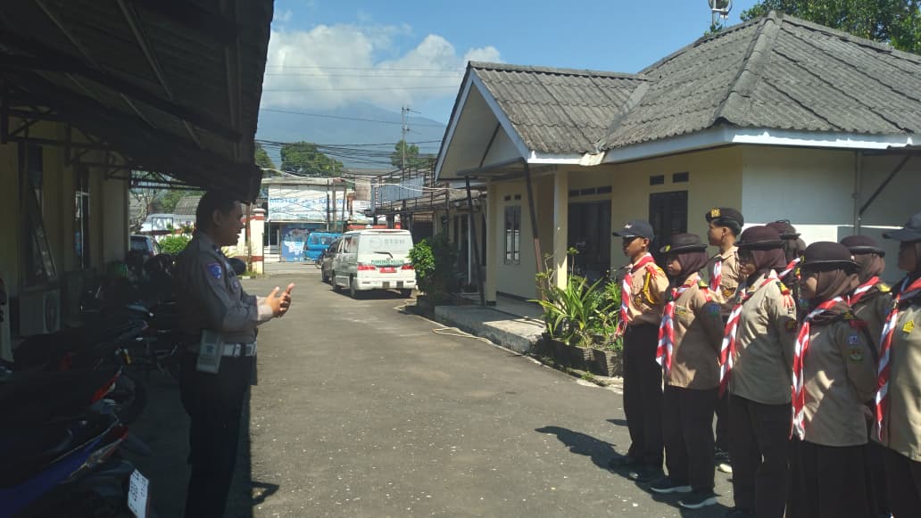 Siaga Karya Bakti Lebaran, Pramuka Caringin Gelar Apel Pagi sebelum Terjun di Jalan