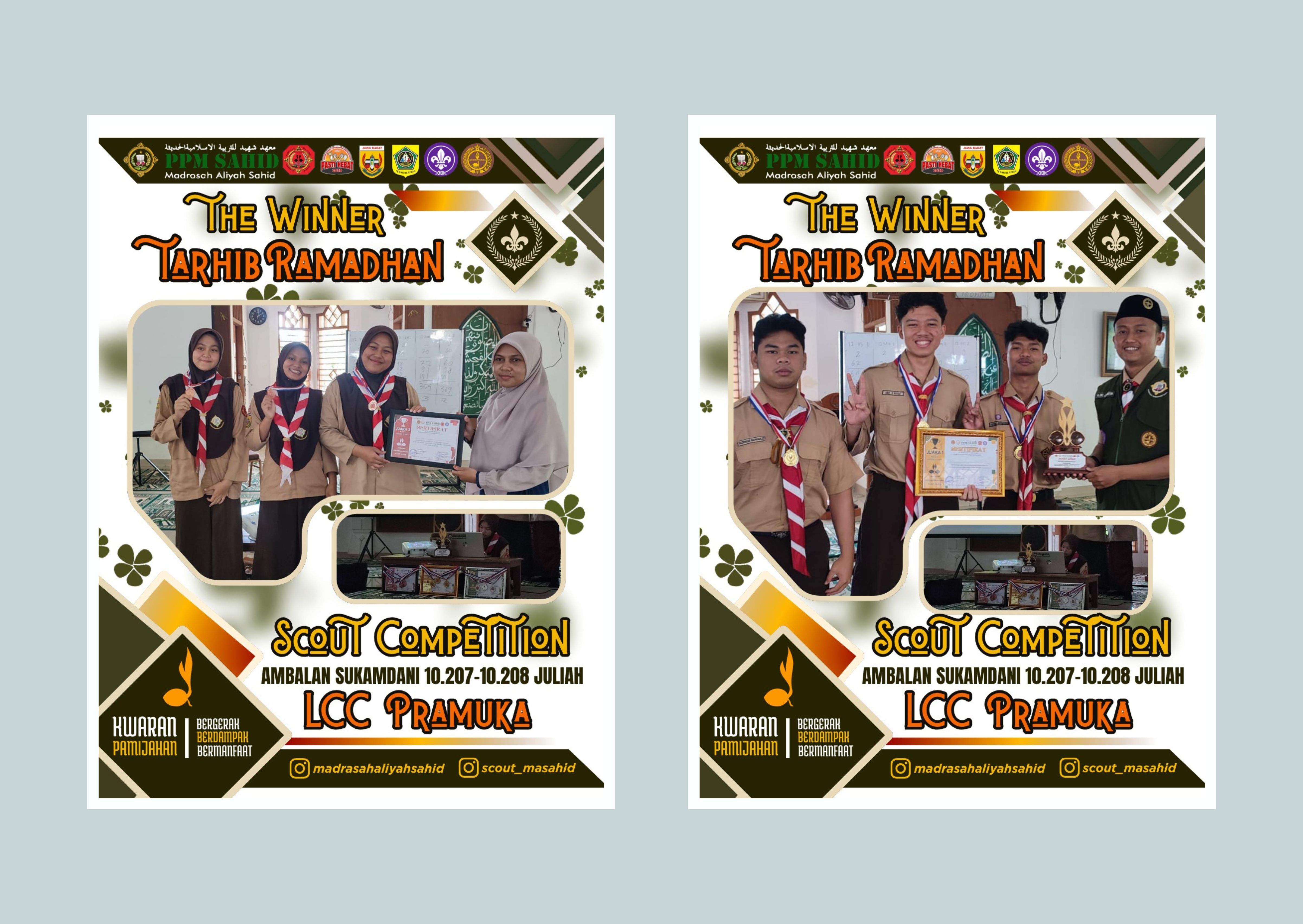 Meriah! Pramuka MA Sahid Umumkan Para Juara Tarhib Ramadhan 1447 H 🏆