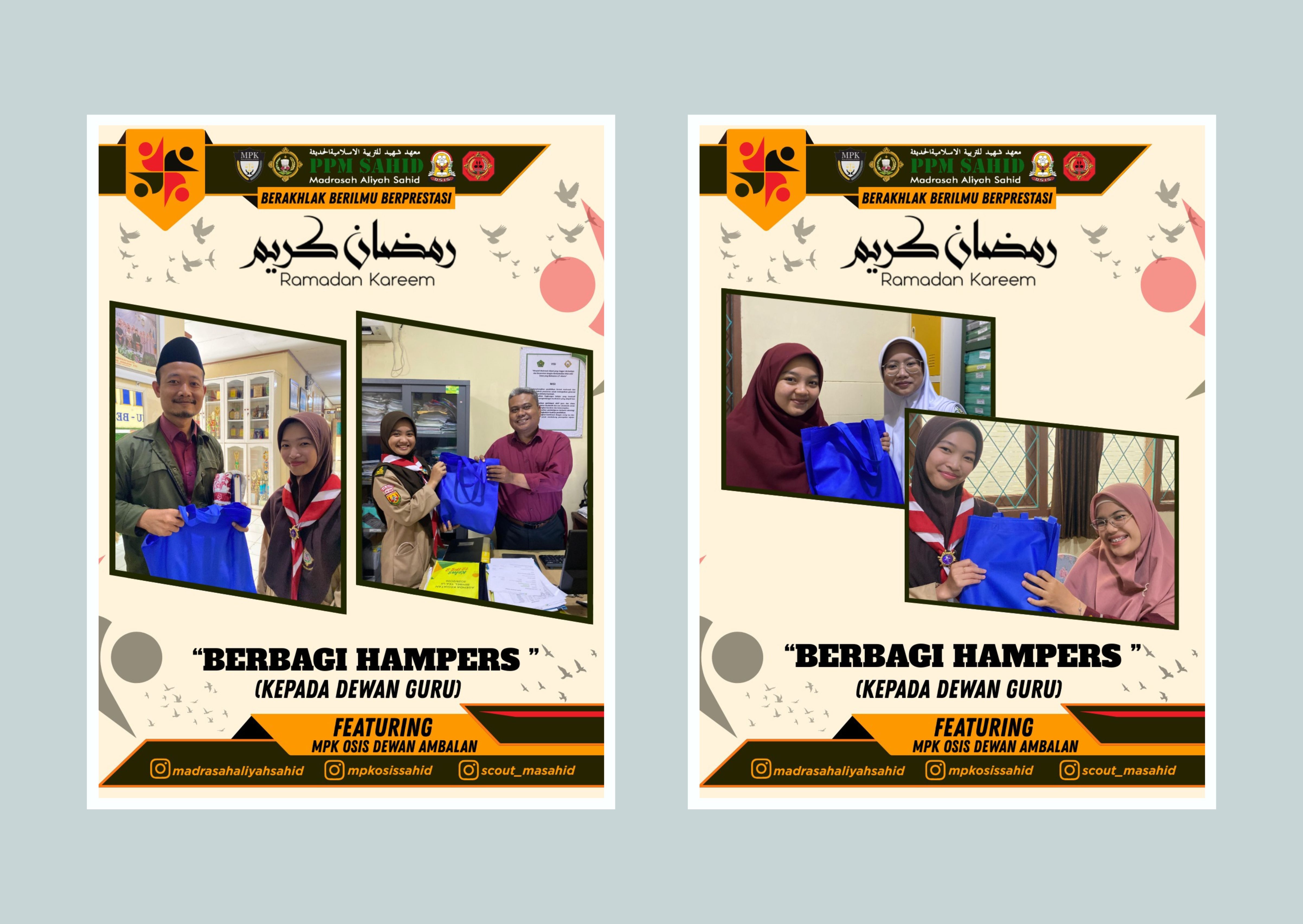 Penuh Makna di Bulan Ramadhan! Pramuka MA Sahid Berbagi Hampers untuk Dewan Guru dan Pembina 🎁