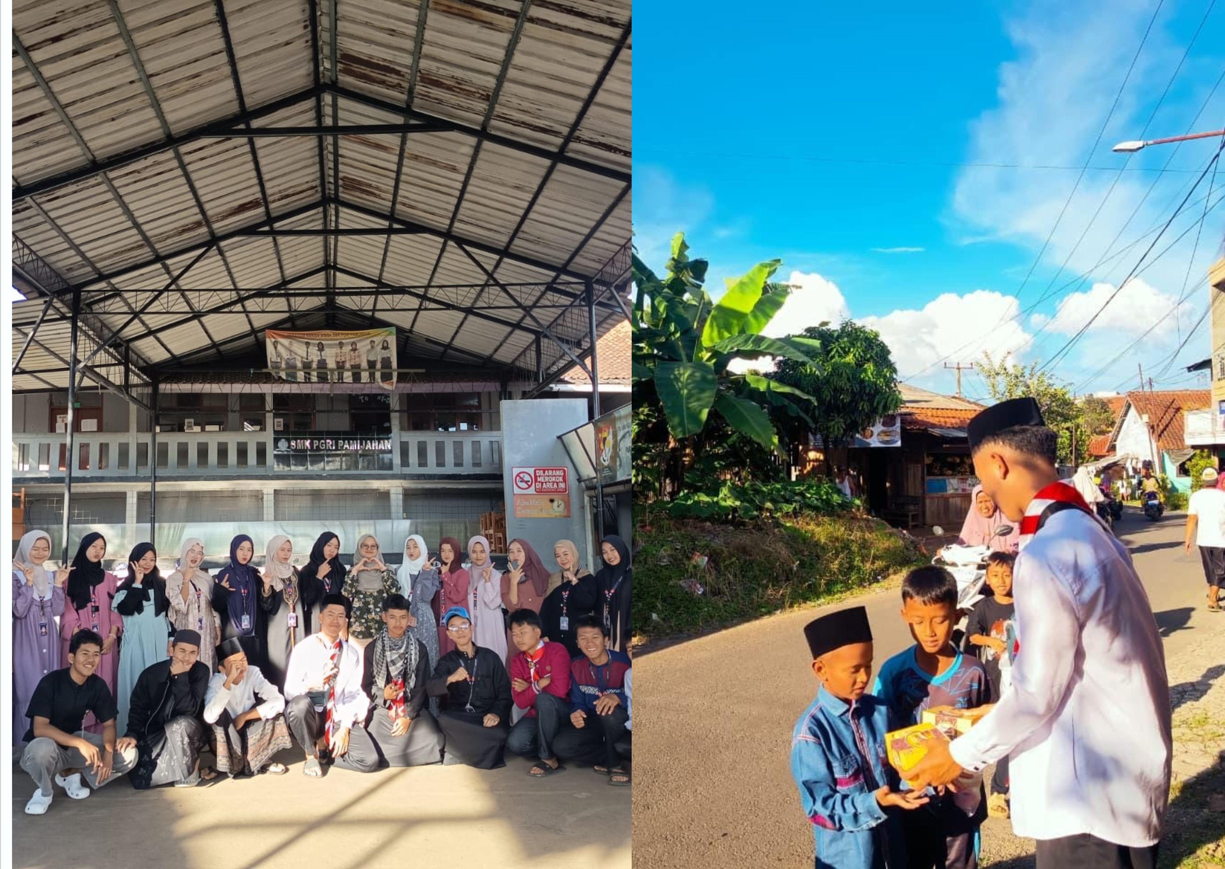 Aksi Ramadhan Berkah! Pramuka SMK PGRI Pamijahan Turun ke Jalan Bagikan Takjil 🌙
