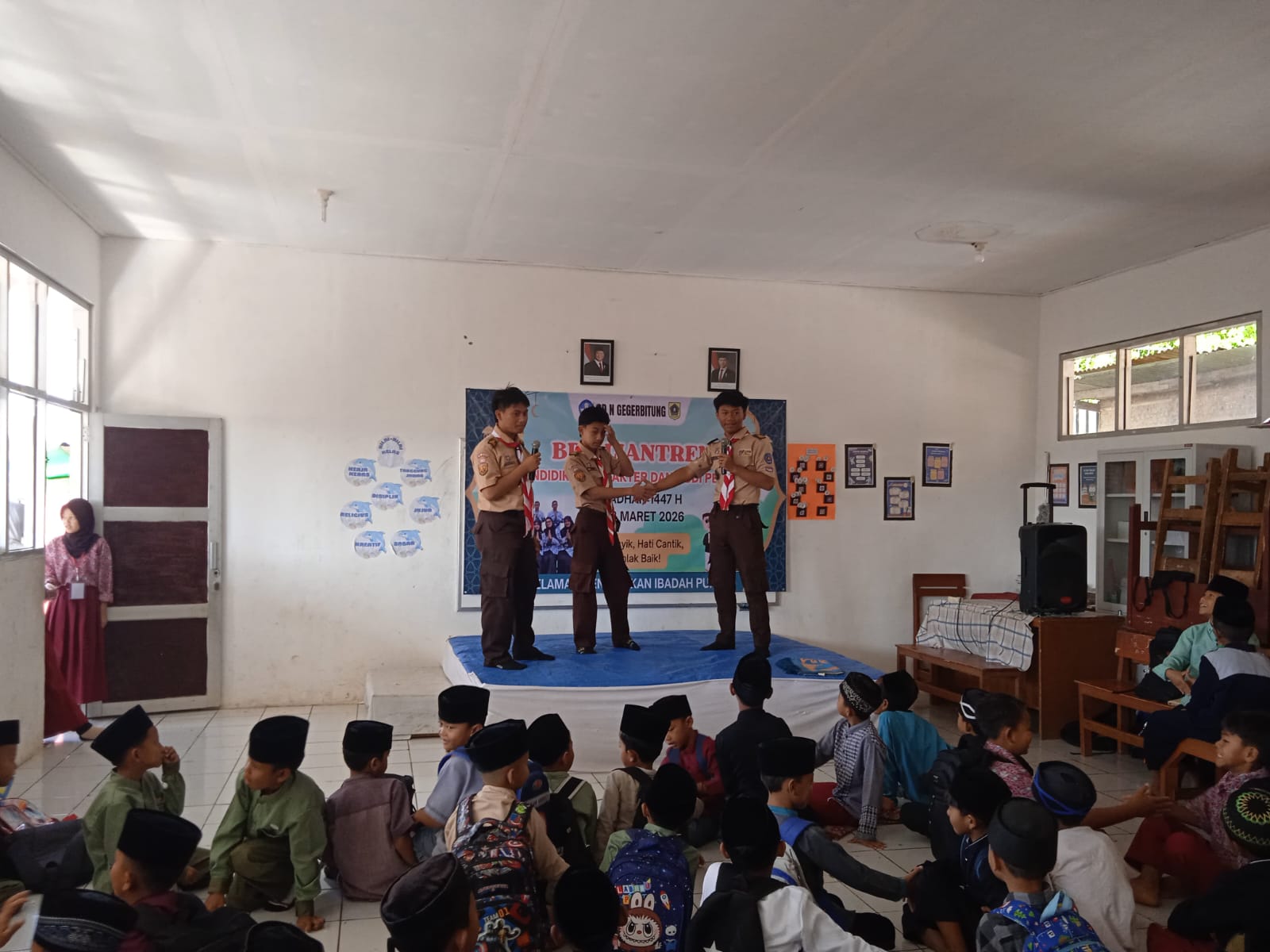 Semangat Ramadhan, Pramuka DKR Cijeruk Berpartisipasi dalam Kegiatan Sanlat di Sejumlah Sekolah Dasar