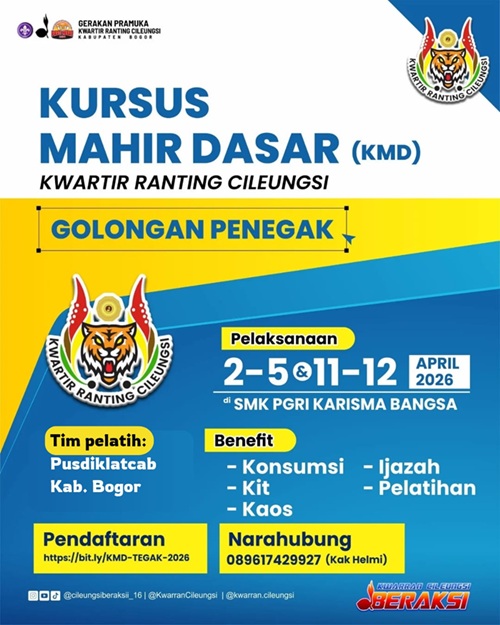 Kwarran Cileungsi Besiap Adakan KMD Golongan Penegak Tahun 2026