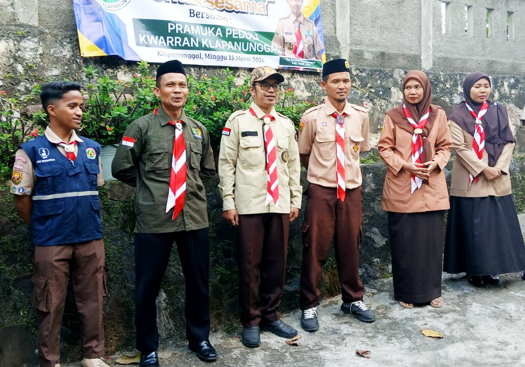 Kwartir Ranting Klapanunggal Luncurkan Program Gerakan Pramuka Peduli Berbagi Ramadhan