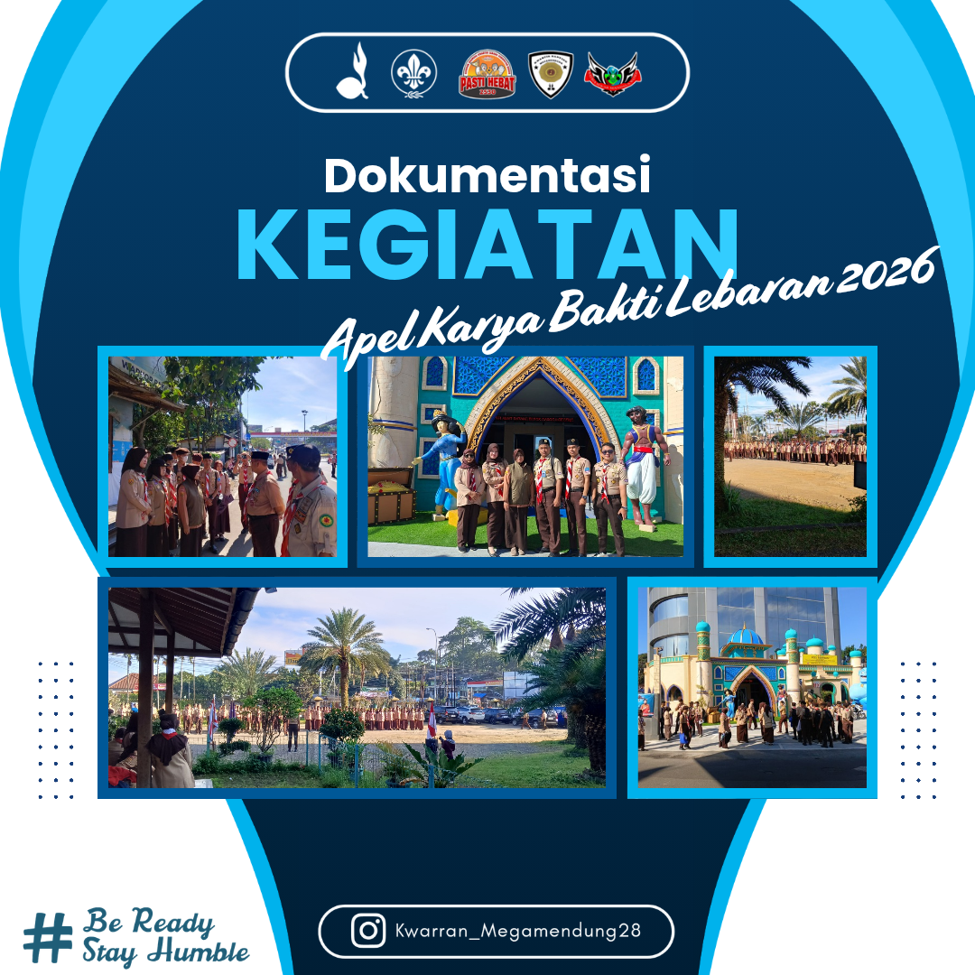 Tunjukkan Dedikasi, Pramuka Megamendung Ikuti Apel Karya Bakti Lebaran 2026