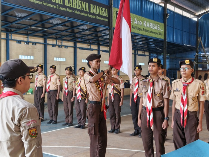 Terapkan Metode Keperamukaan, Pramuka SMK PGRI Karisma Bangsa Lantik 33 Orang Penegak Bantara dan Laksana