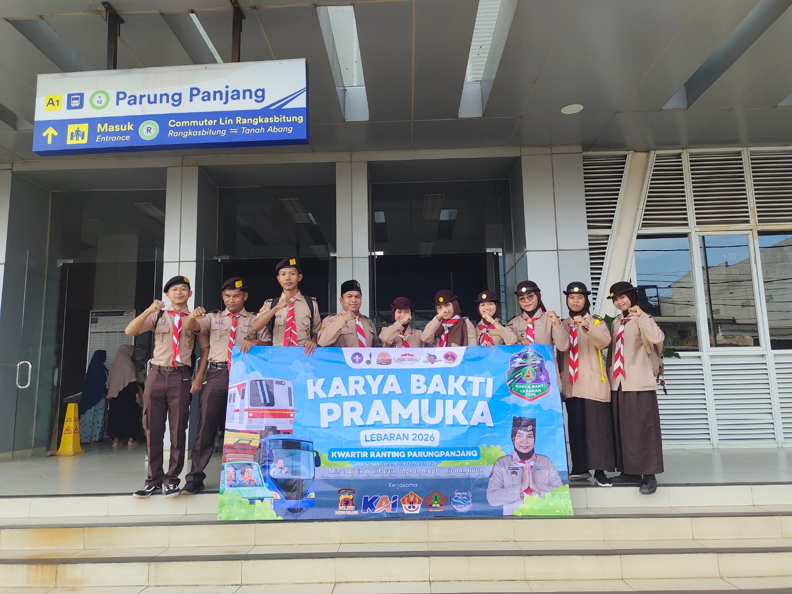 APEL PEMBUKAAN  HARI PERTAMA KARYA BAKTI LEBARAN DIGELAR DI STASIUN PARUNGPANJANG