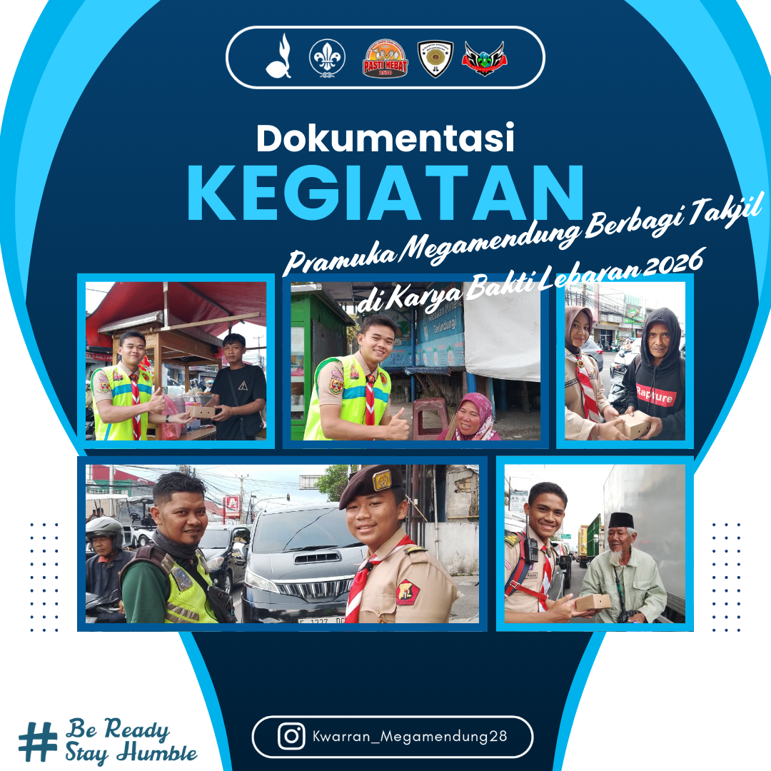 Pramuka Megamendung Berbagi Takjil di Karya Bakti Lebaran 2026