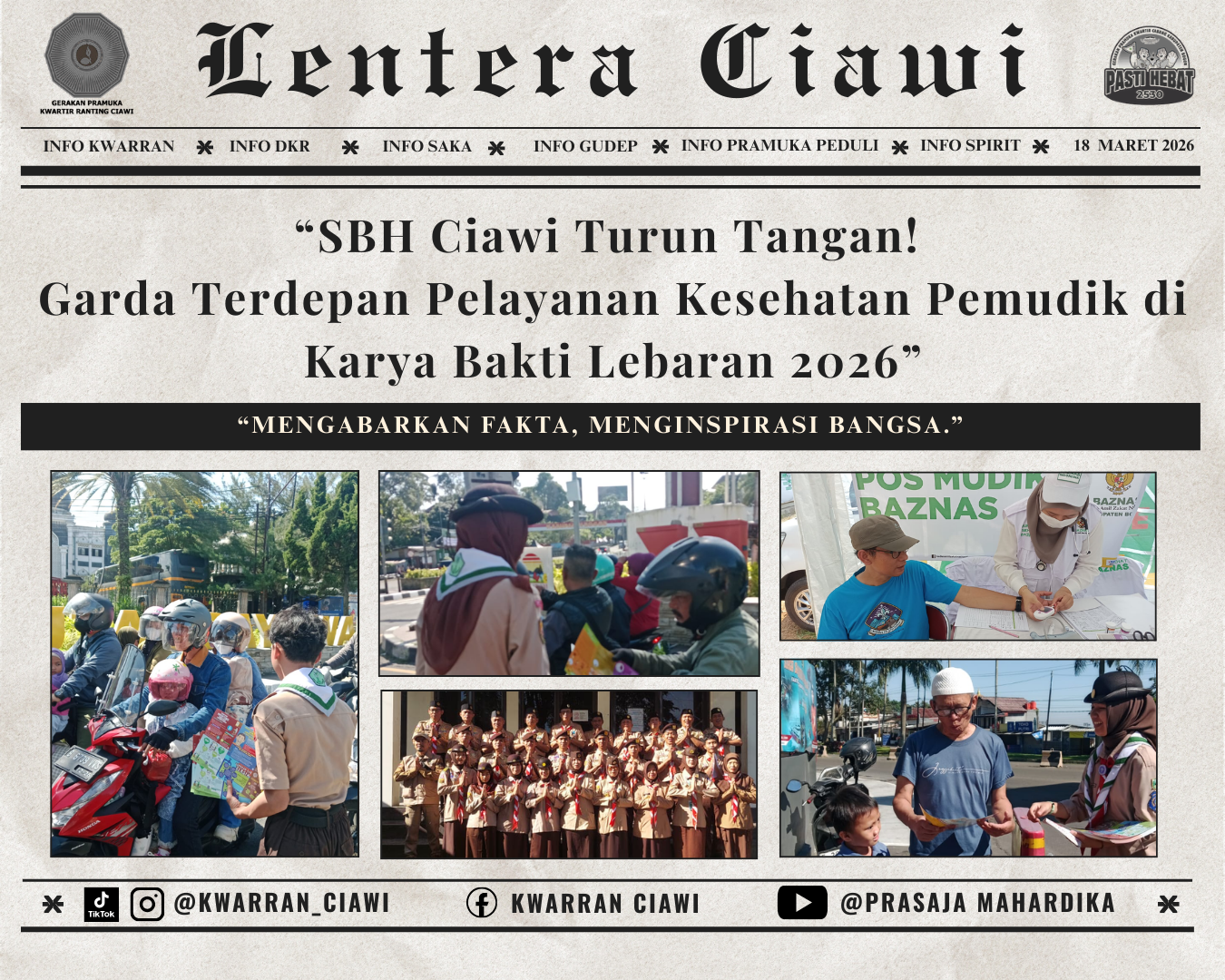 “SBH Ciawi Turun Tangan! Garda Terdepan Pelayanan Kesehatan Pemudik di Karya Bakti Lebaran 2026”