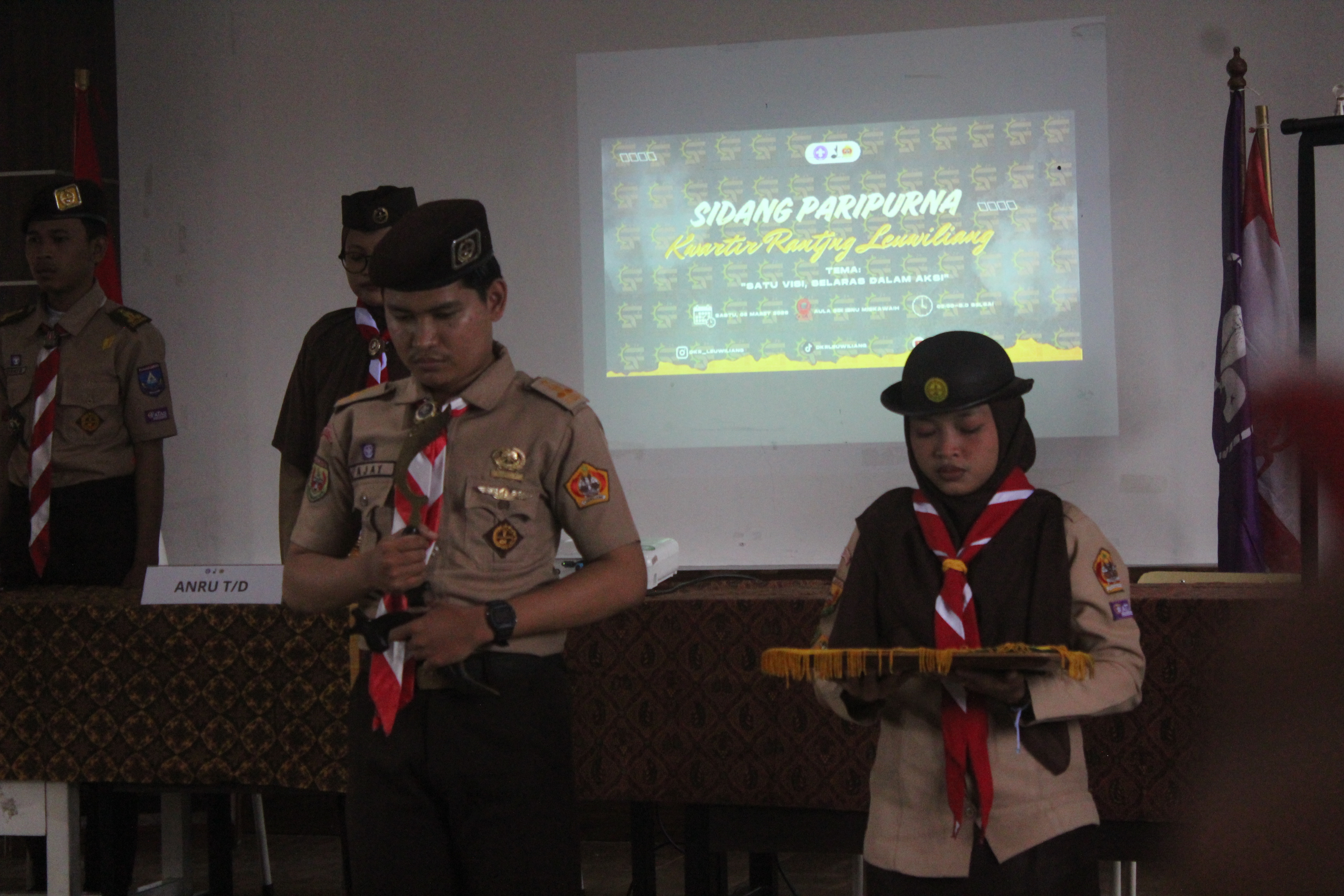 SIDANG PARIPURNA RANTING GERAKAN PRAMUKA KWARRAN LEUWILIANG RESMI DIBUKA