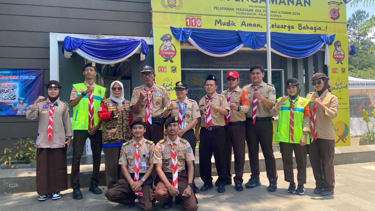 Kunjungan Tim Monitoring Kwarcab Bogor dalam Kegiatan PAM Karya Bakti Lebaran 2026