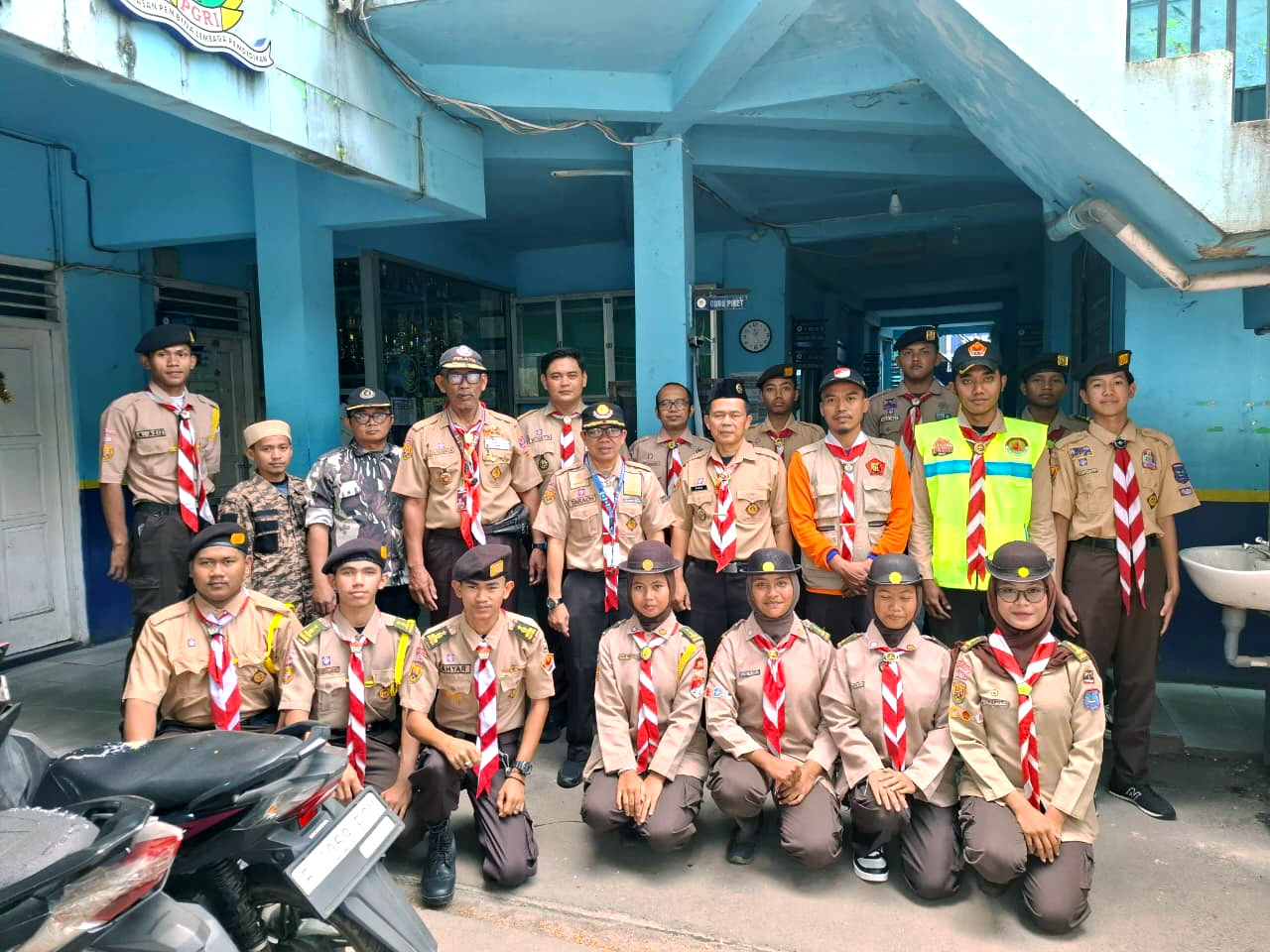 POSKO Karya Bakti Pramuka Klapanunggal, Terima Monitoring Kwarcab Kab. Bogor dalam Kesiapan Pengamanan Idul fitri