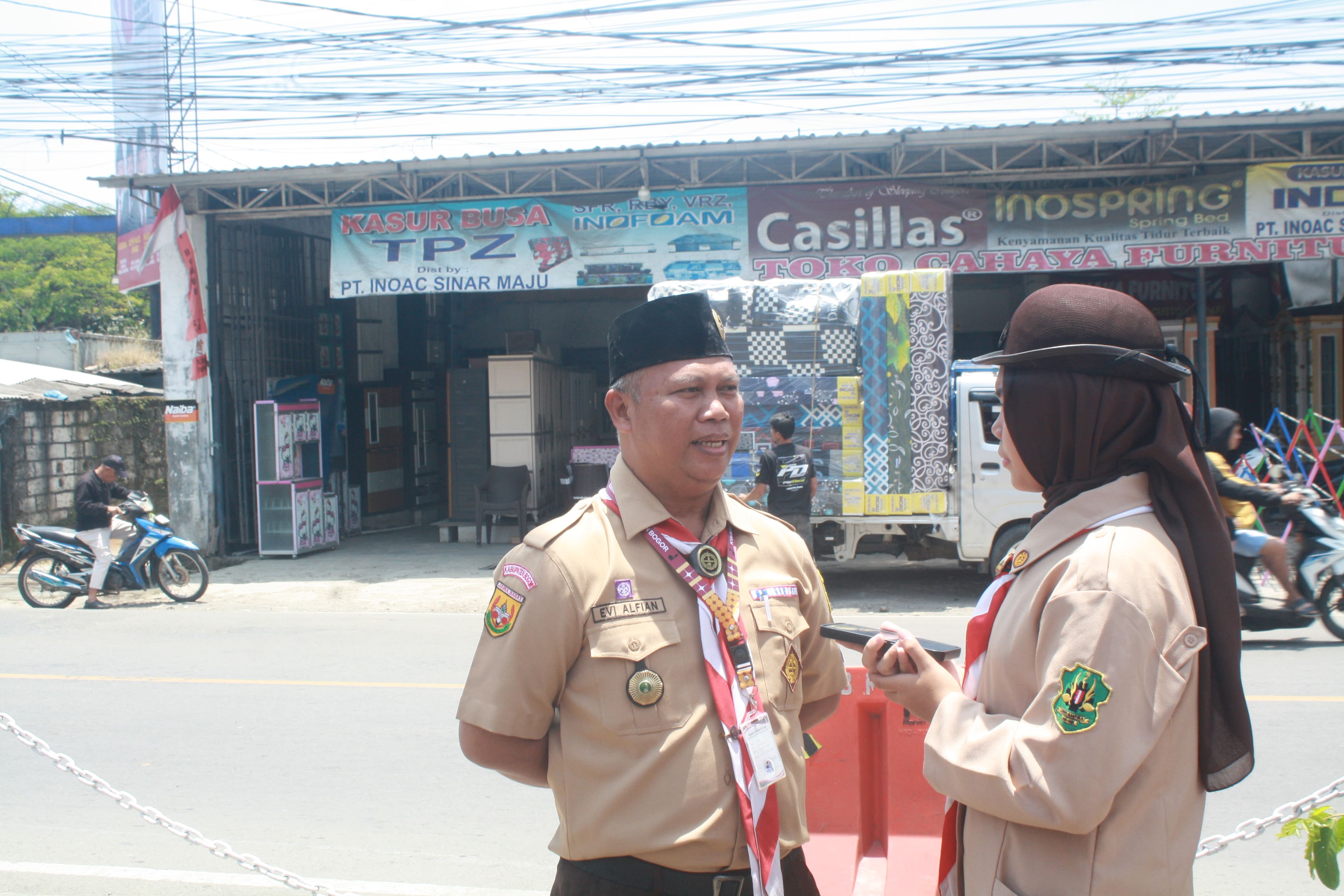 Cuaca Ekstrem Tidak Jadi Kendala  Utama Bagi Anggota Pramuka Kwarran  Leuwiliang