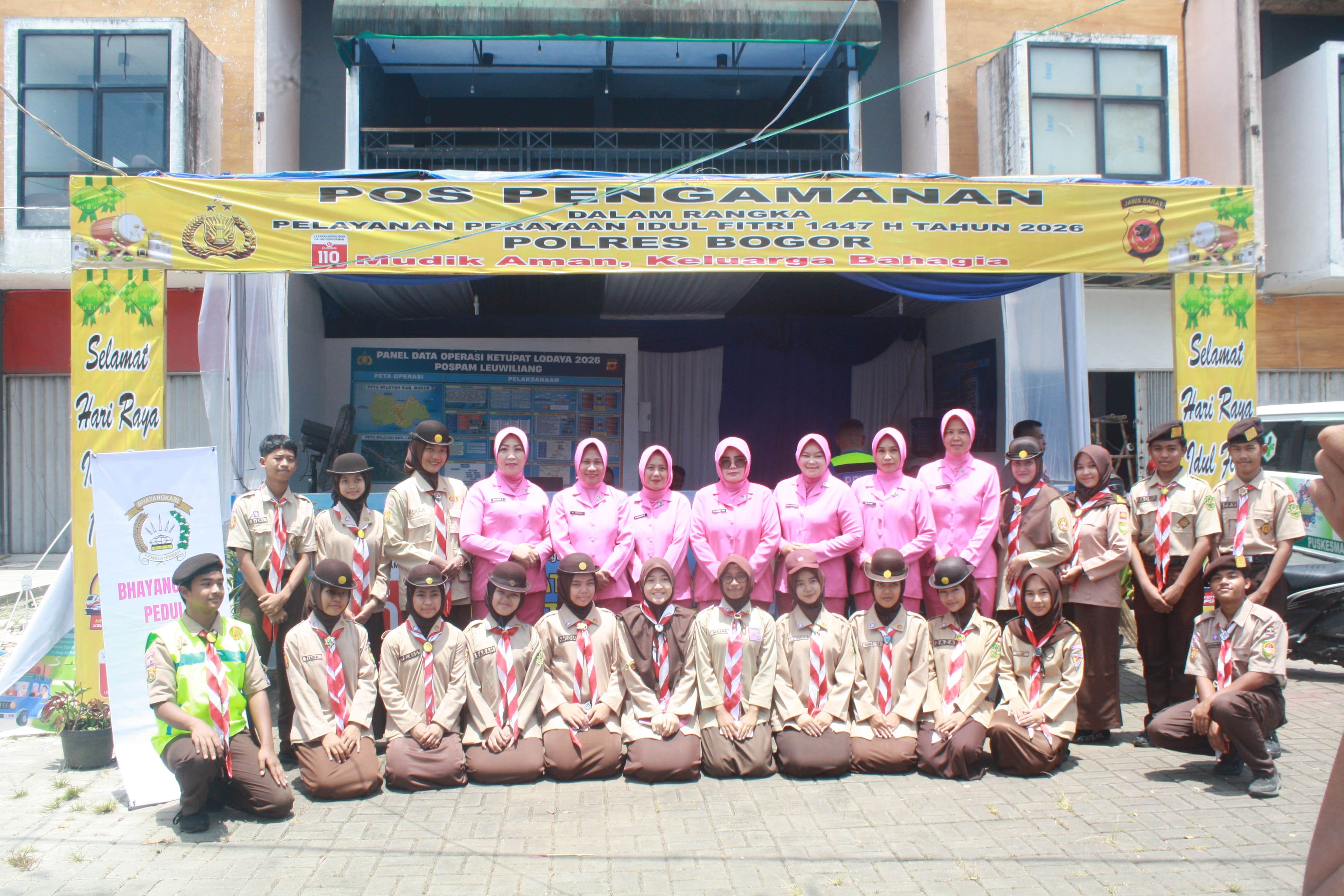 BHAYANGKARI LEWILIANG APRESIASI KONTRIBUSI PRAMUKA DALAM PENGAMANAN IDUL FITRI 2026