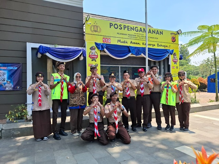 Pos PAM KBL Cileungsi Terima Kunjungan Tim Monitoring Kwarcab Bogor
