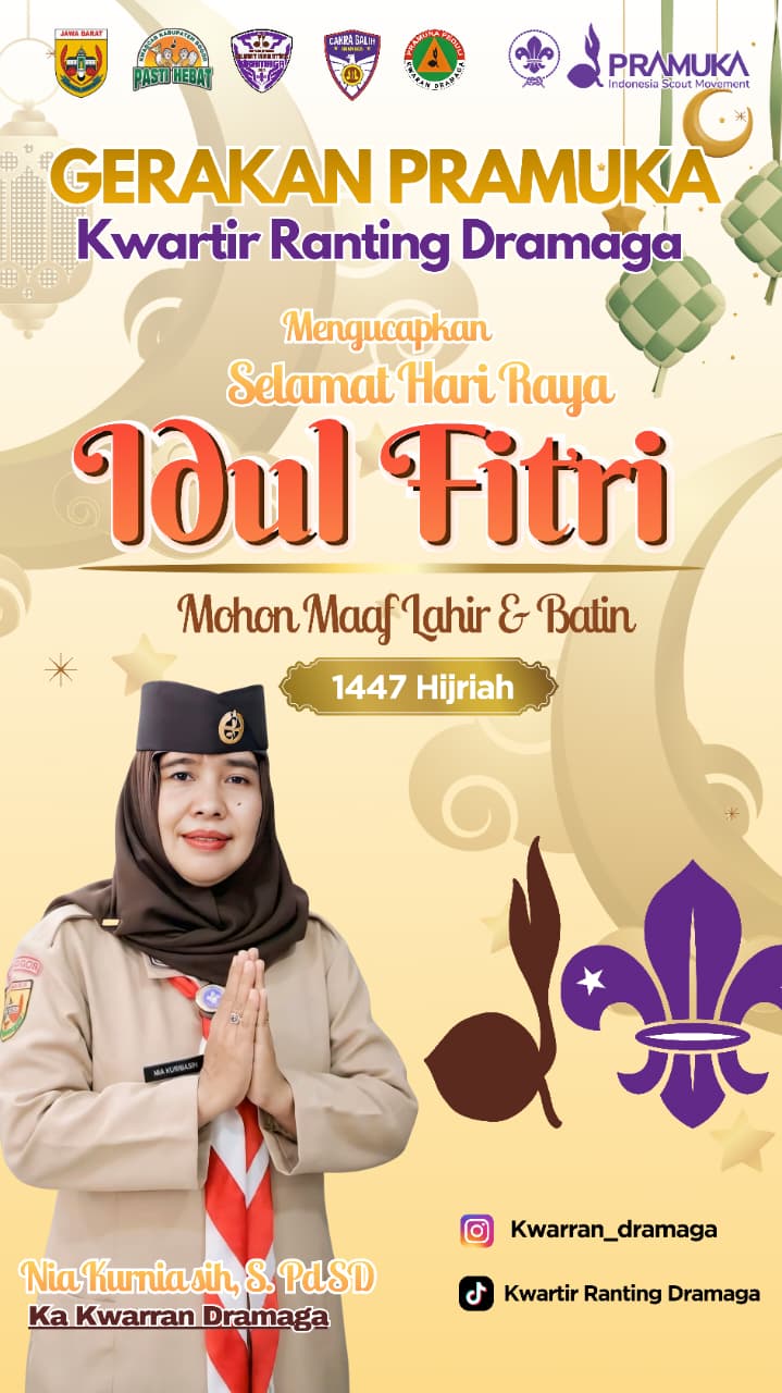 TABUH BEDUG KEMENANGAN, KWARRAN DRAMAGA UCAPKAN SELAMAT IDULFITRI 1447 H