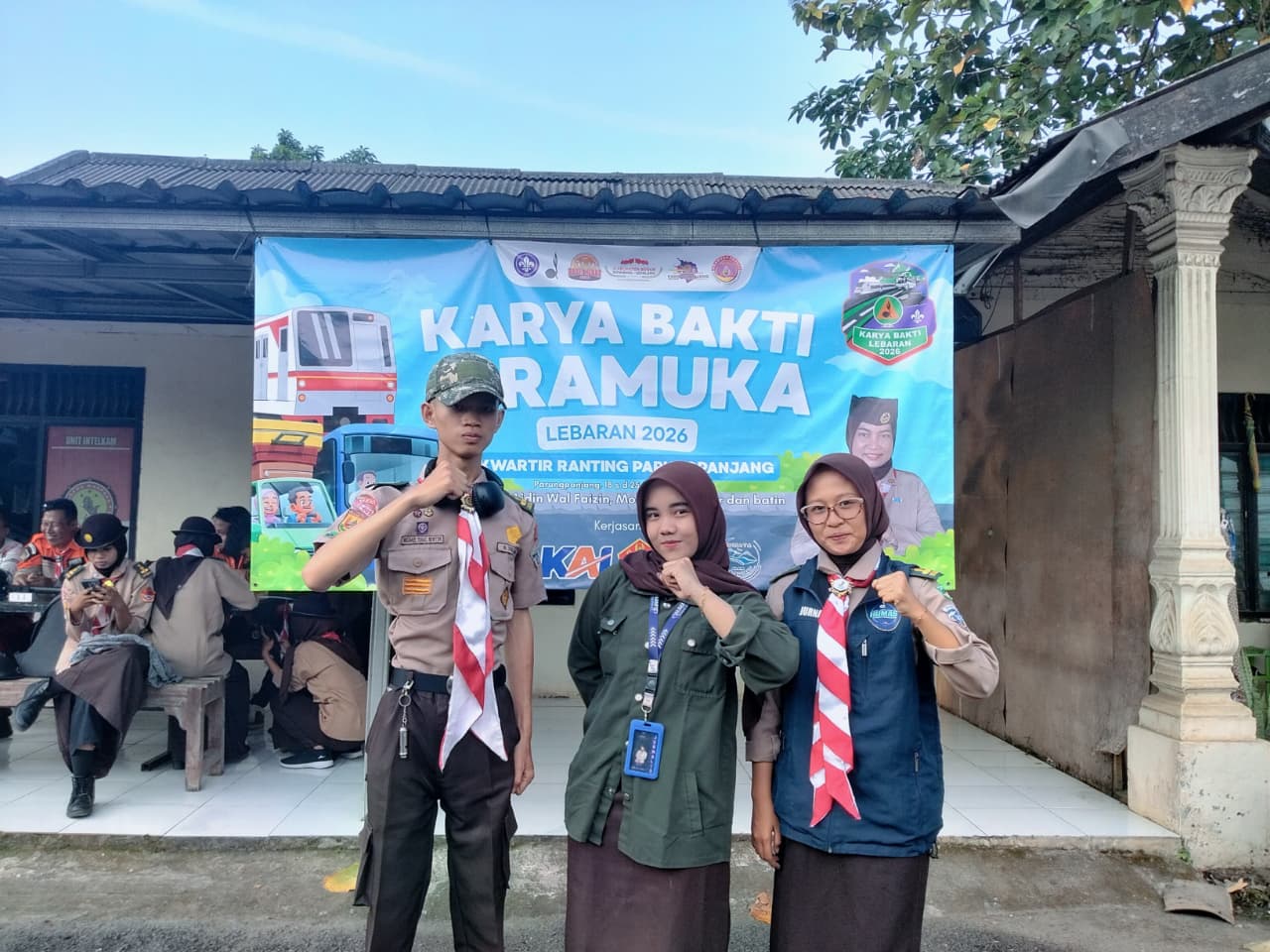 Pramuka SMKS Bina Putra Mandiri Tunjukkan Peran Aktif dalam Karya Bakti Lebaran 2026