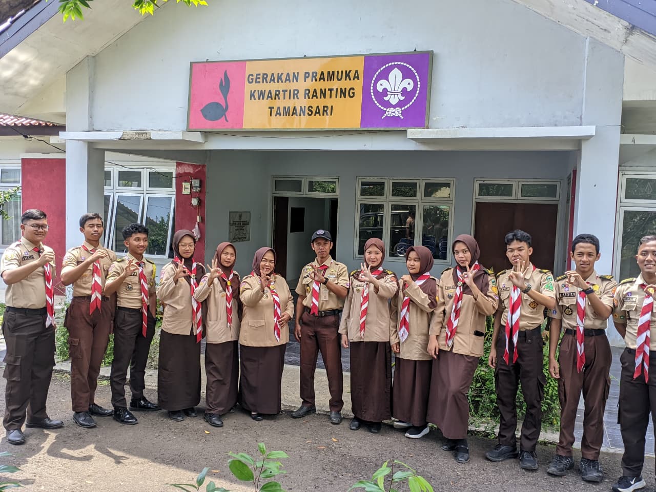 Persiapan Apel Gelar Pasukan Karya Bakti Lebaran 2026  Kwarran Tamansari