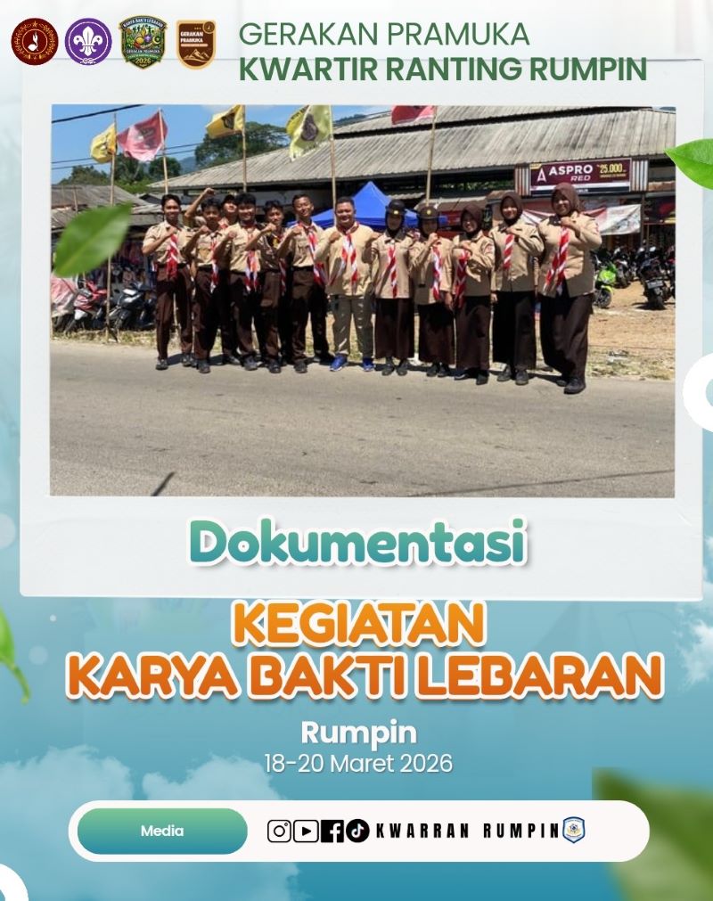 Semangat Kebersamaan, Kwarran Rumpin Gelar Karya Bakti Lebaran 2026