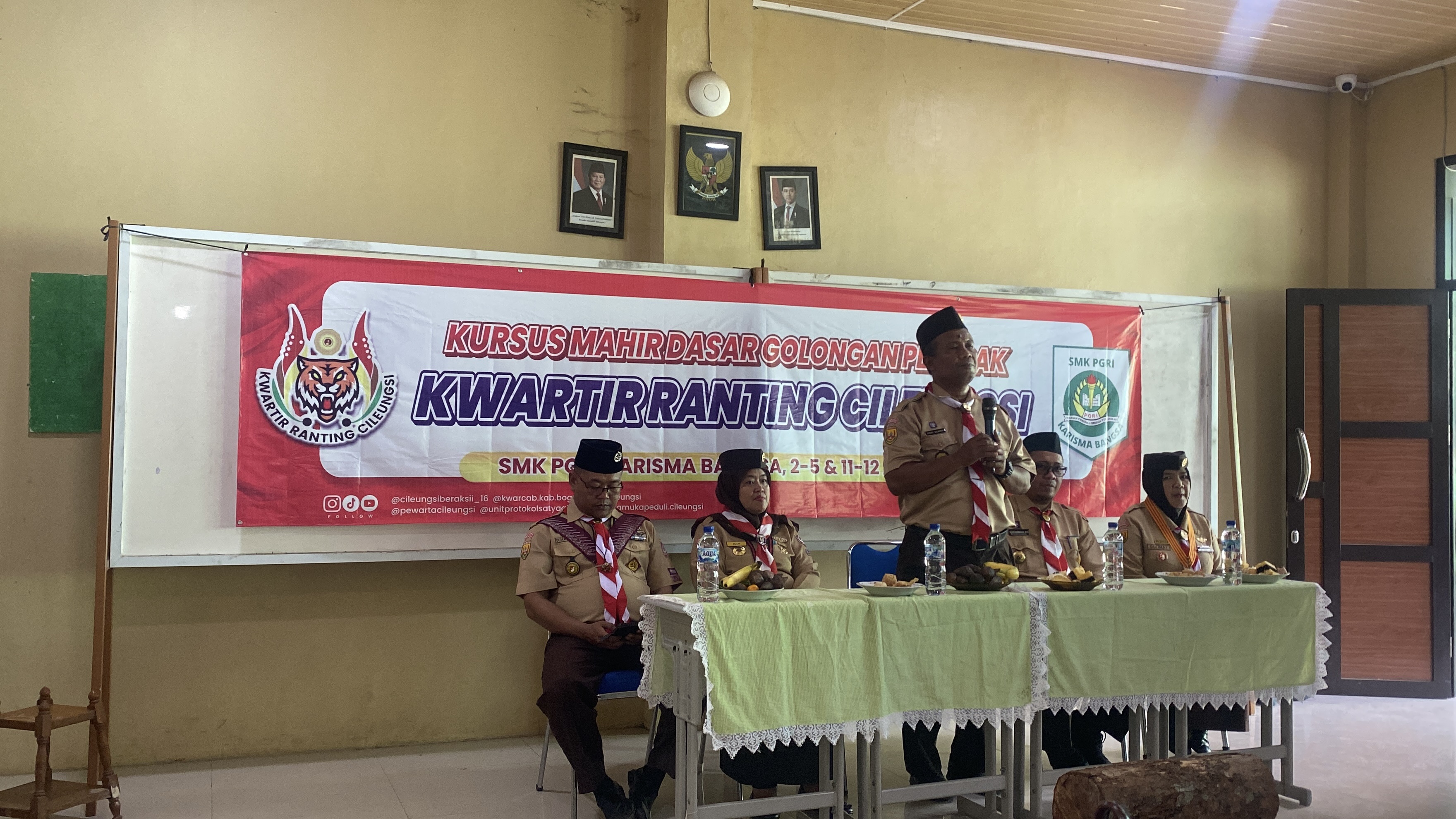Ketua Kwarran Cileungsi Resmi Membuka Kegiatan KMD Golongan Penegak