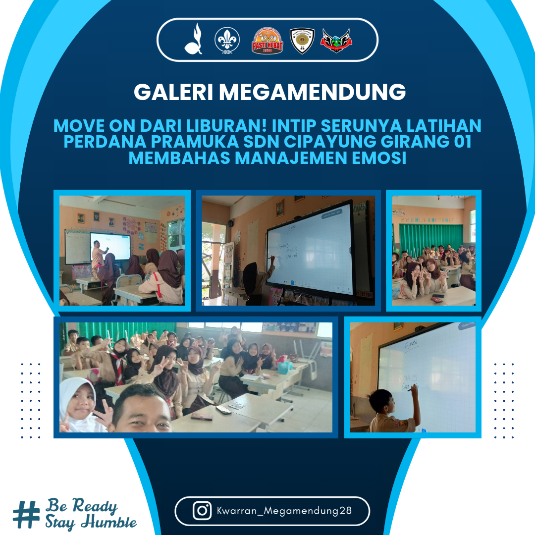 Move On dari Liburan! Intip Serunya Latihan Perdana Pramuka SDN Cipayung Girang 01 Membahas Manajemen Emosi