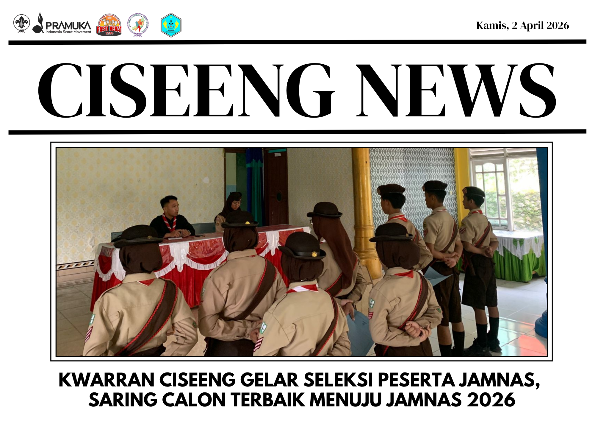 Kwarran Ciseeng Gelar Seleksi peserta Jamnas,  Saring Calon Terbaik Menuju Jamnas XII Tahun 2026!