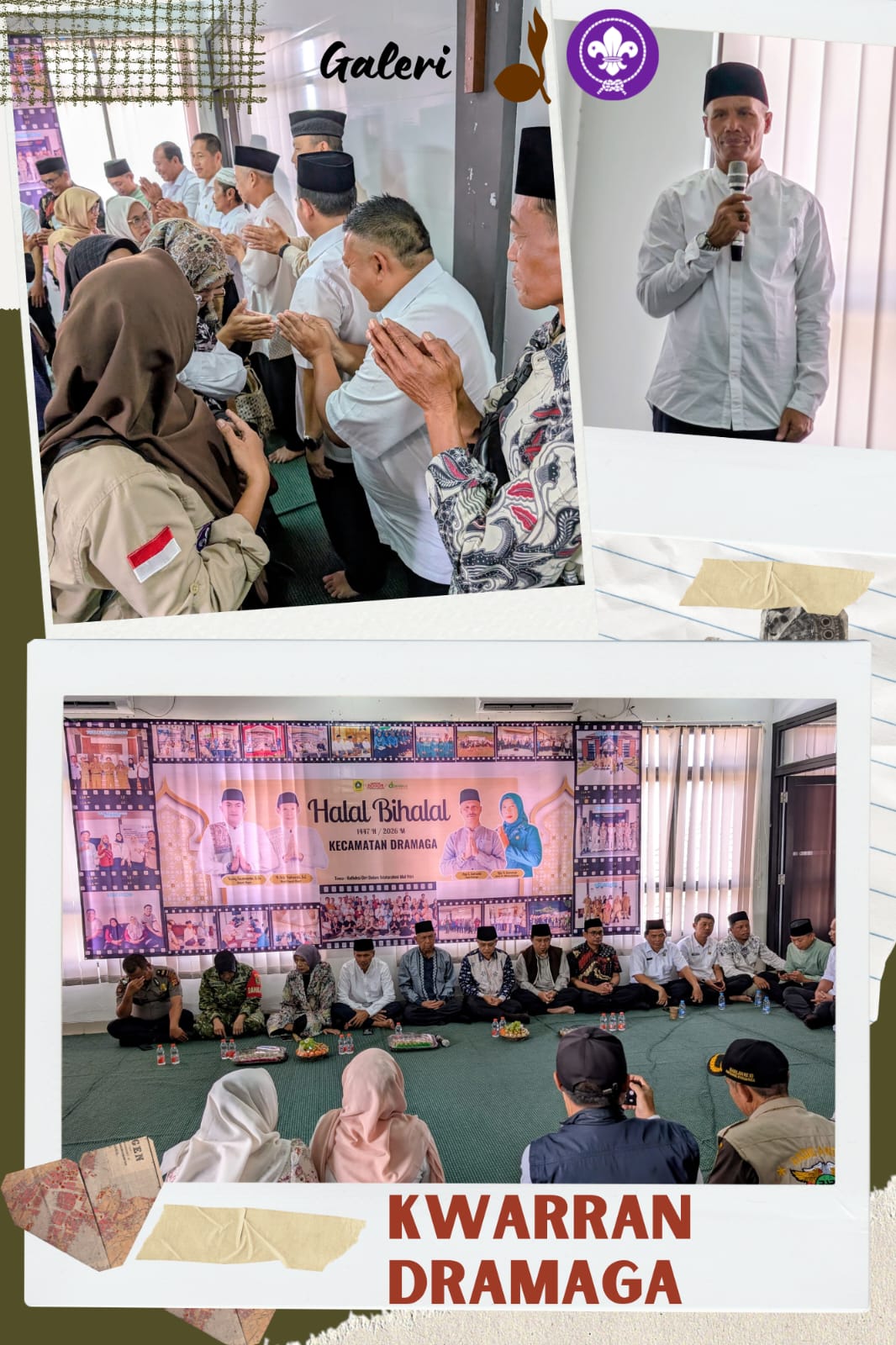 Pererat Silaturahmi, Kwarran Dramaga Hadiri Halal Bihalal Forkopimcam