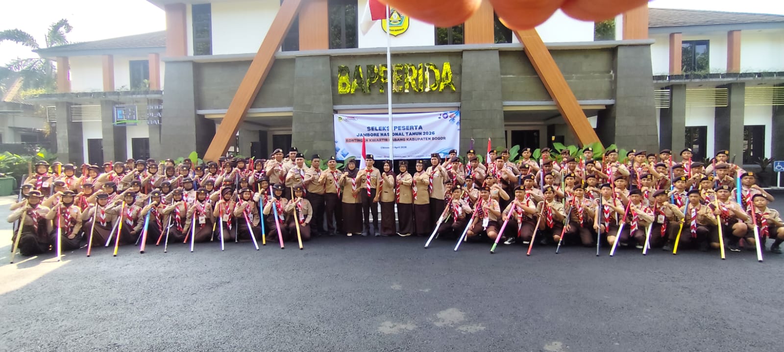 Empat Penggalang Terbaik Parungpanjang Berjuang dalam Seleksi Jambore Nasional 2026 di Graha Pandu