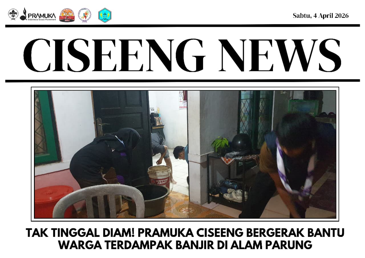Tak Tinggal Diam! Pramuka Ciseeng Bergerak Bantu Warga Terdampak Banjir di Alam Parung