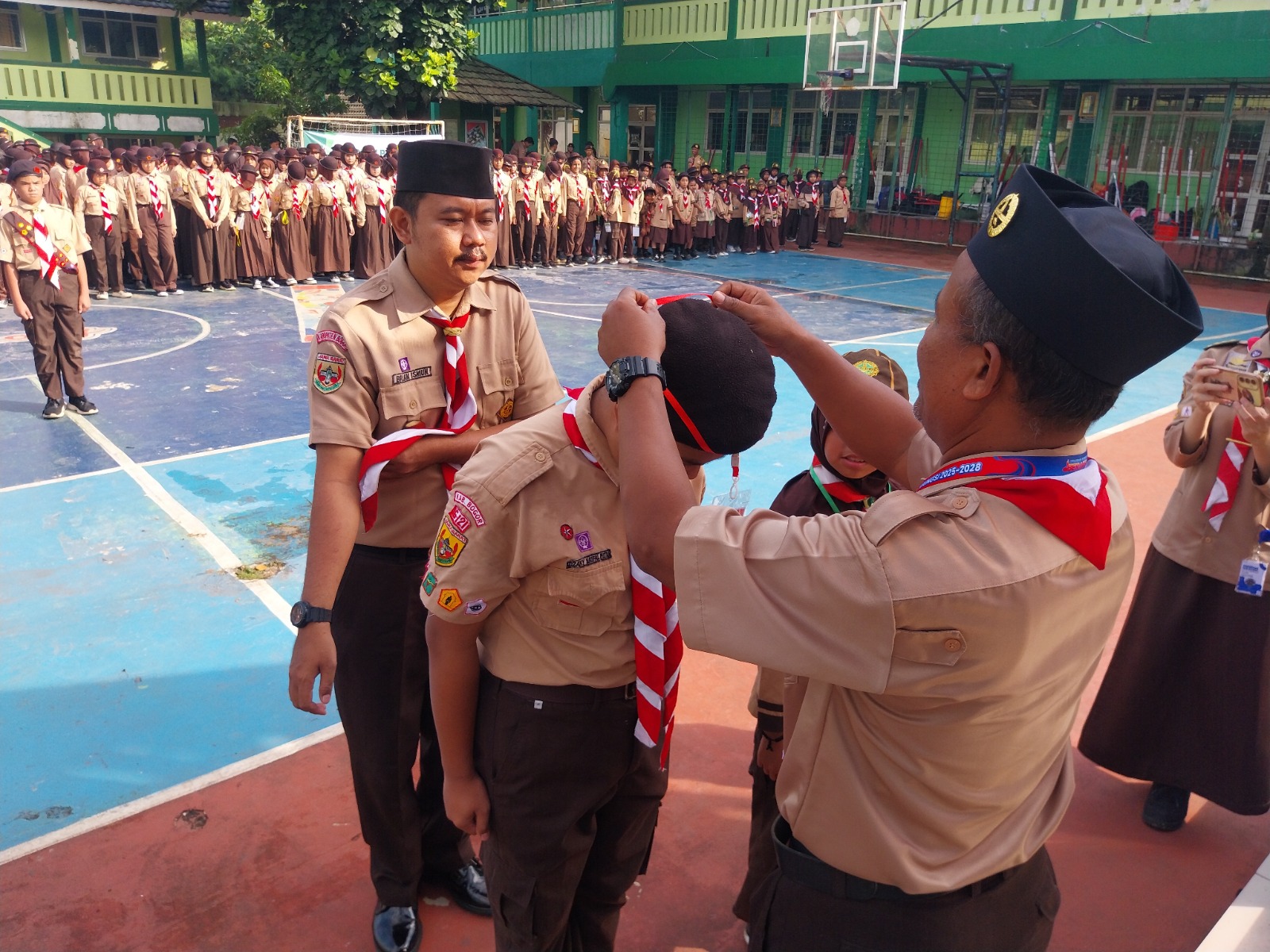 Asah Peran Pemimpin Regu kwarran Cileungsi Gelar Gladian Pimpinan Regu