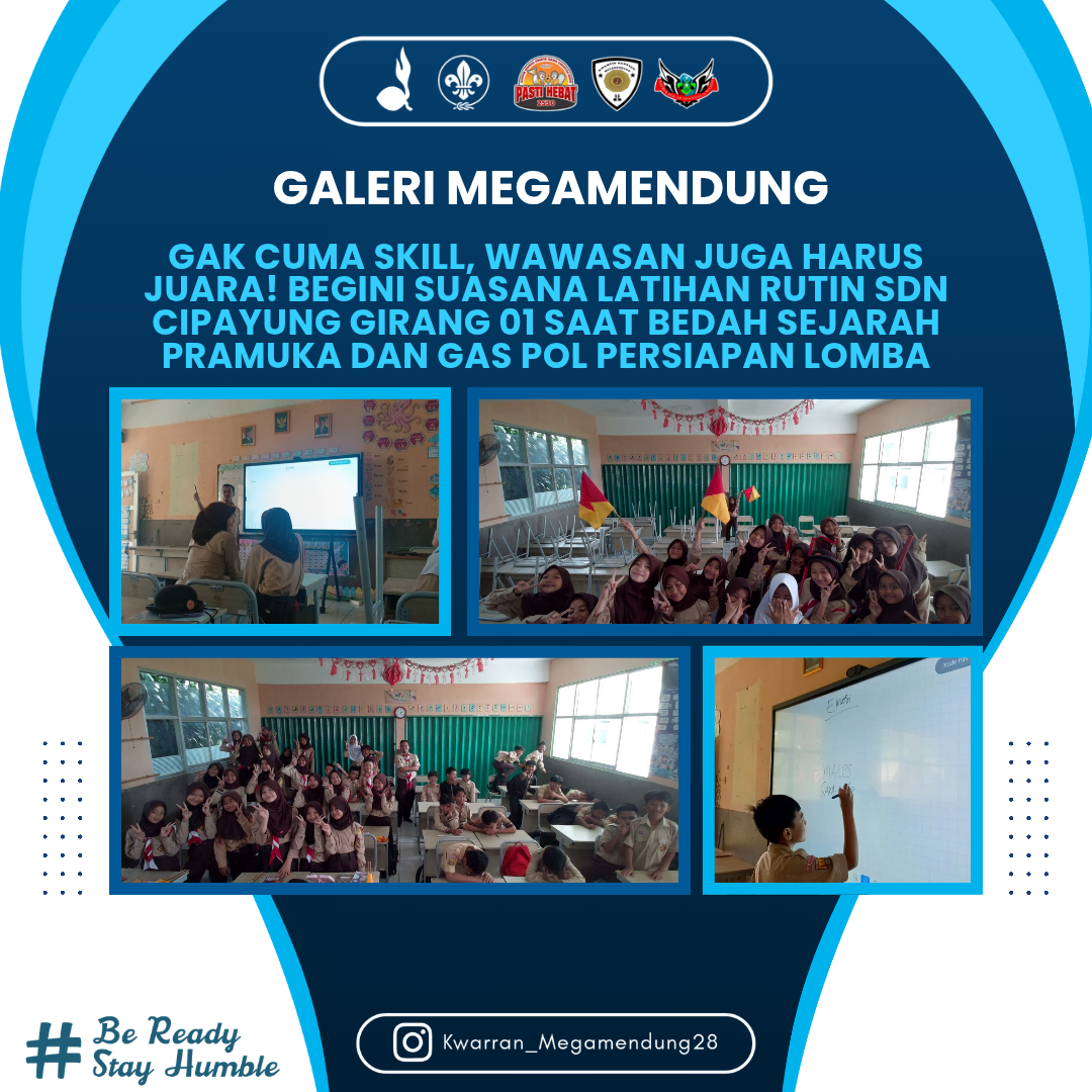 Gak Cuma Skill, Wawasan Juga Harus Juara! Begini Suasana Latihan Rutin SDN Cipayung Girang 01 Saat Bedah Sejarah Pramuka dan Gas Pol Persiapan Lomba