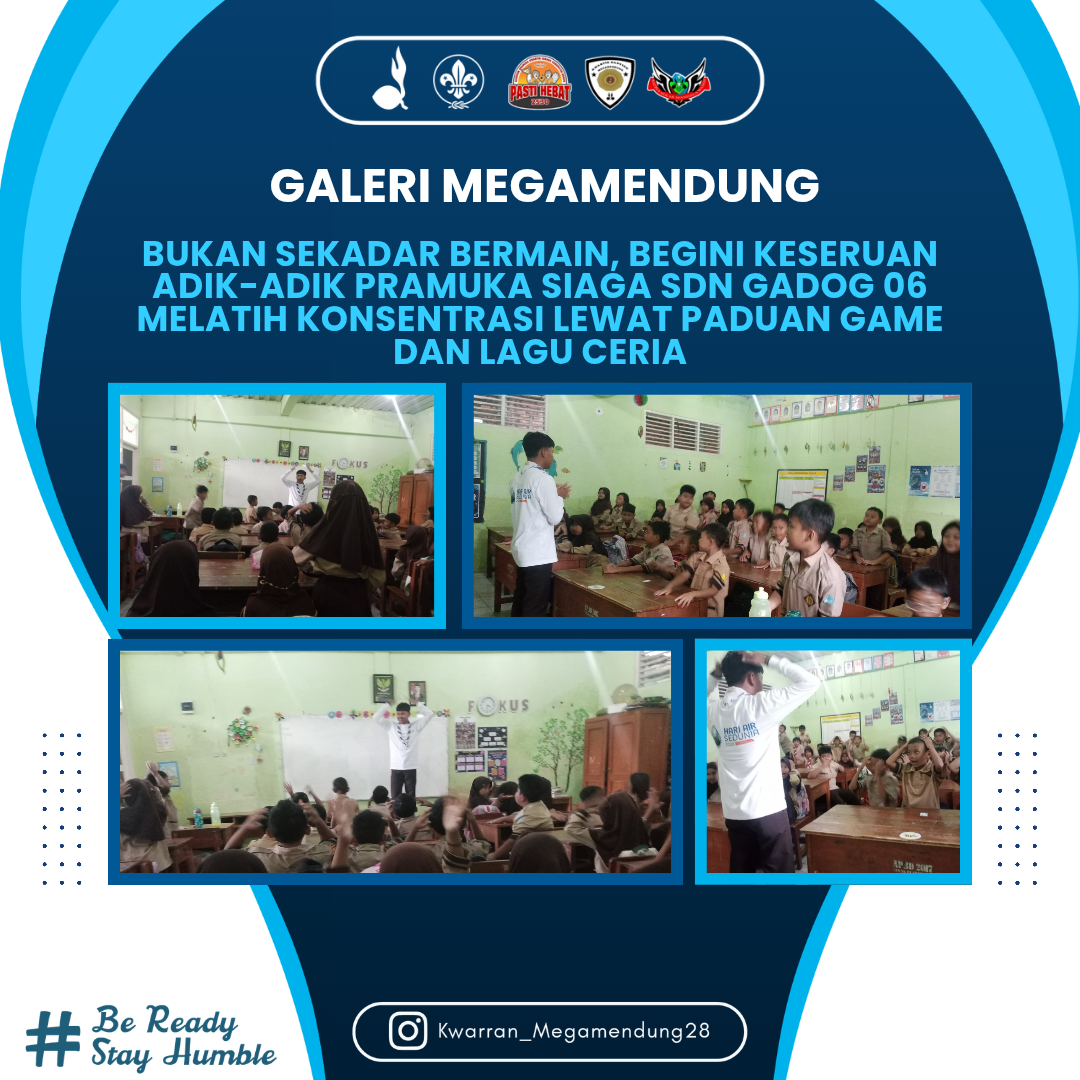 Bukan Sekadar Bermain, Begini Keseruan Adik-Adik Pramuka Siaga SDN Gadog 06 Melatih Konsentrasi Lewat Paduan Game dan Lagu Ceria