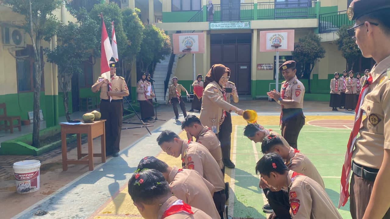 Sanggar Bakti SMK Bina Teknika Cileungsi Gelar Pelantikan Penegak Bantara
