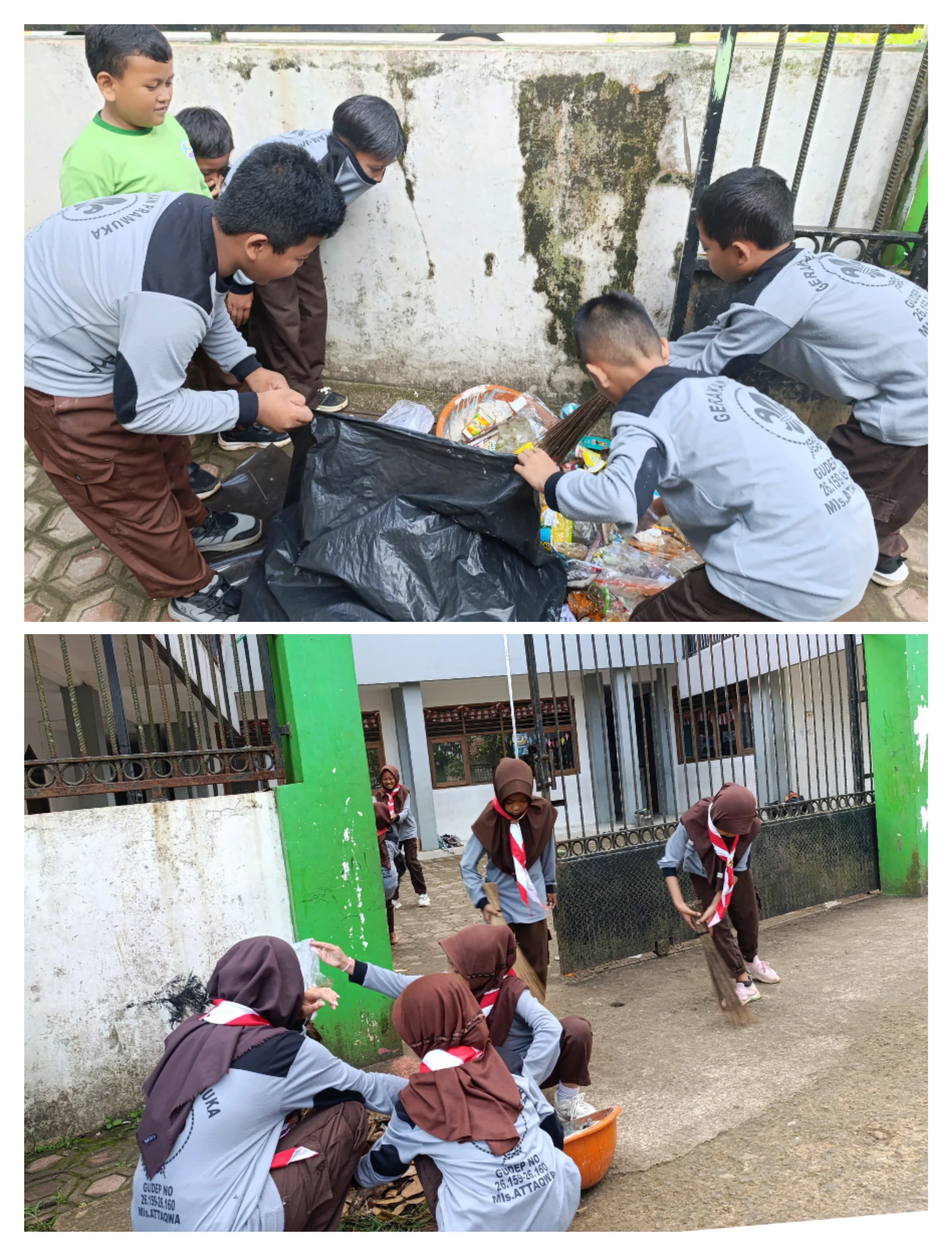 Aksi Nyata Cinta Lingkungan! Pramuka Penggalang MIS Attaqwa Gelar Kegiatan Bersih-Bersih Sekolah