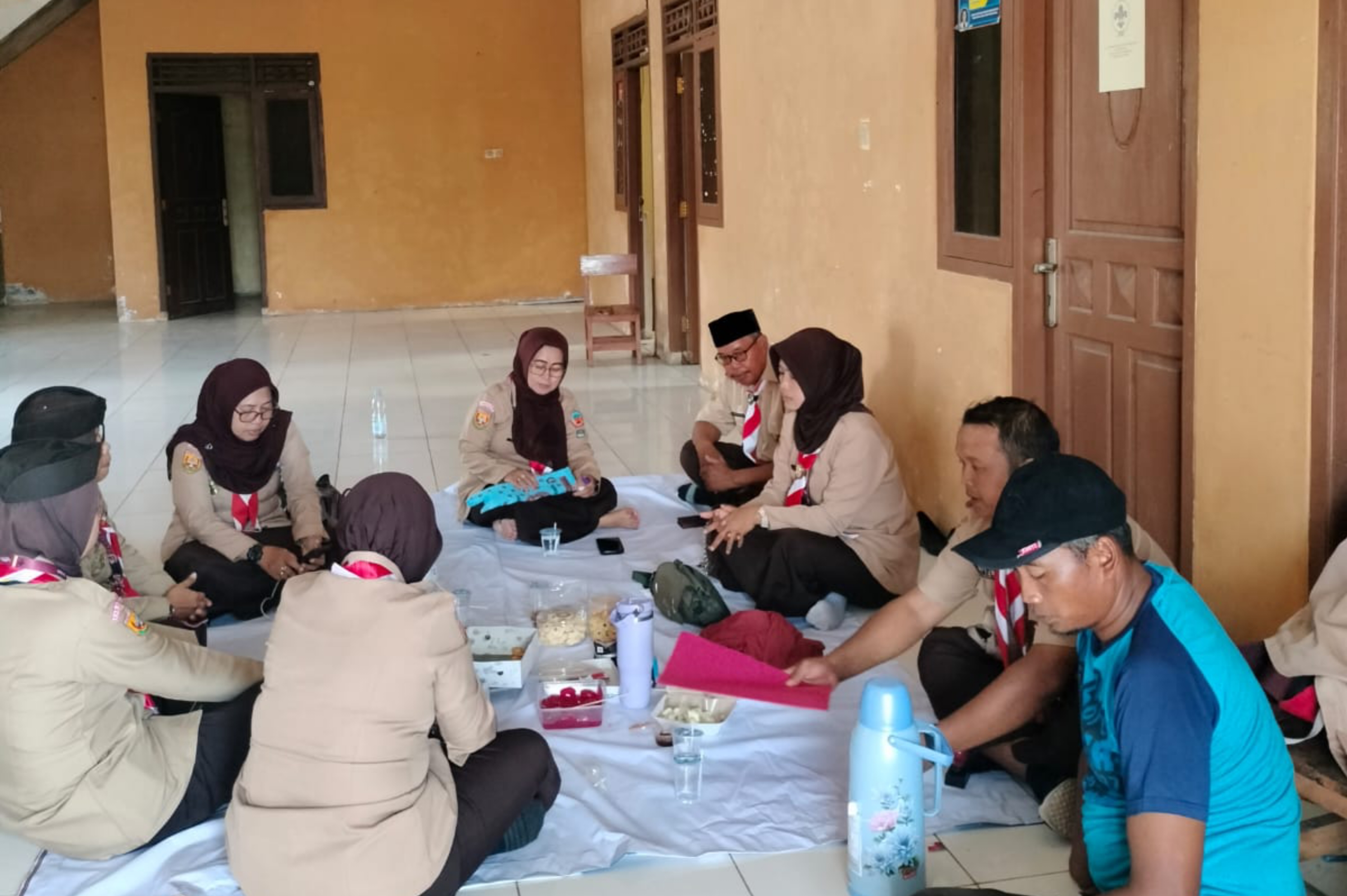 Sinergi dan Optimisme, Pengurus Kwarran Tajurhalang Bincang Santai Bersama Tim Penilai Kwarcab Bogor