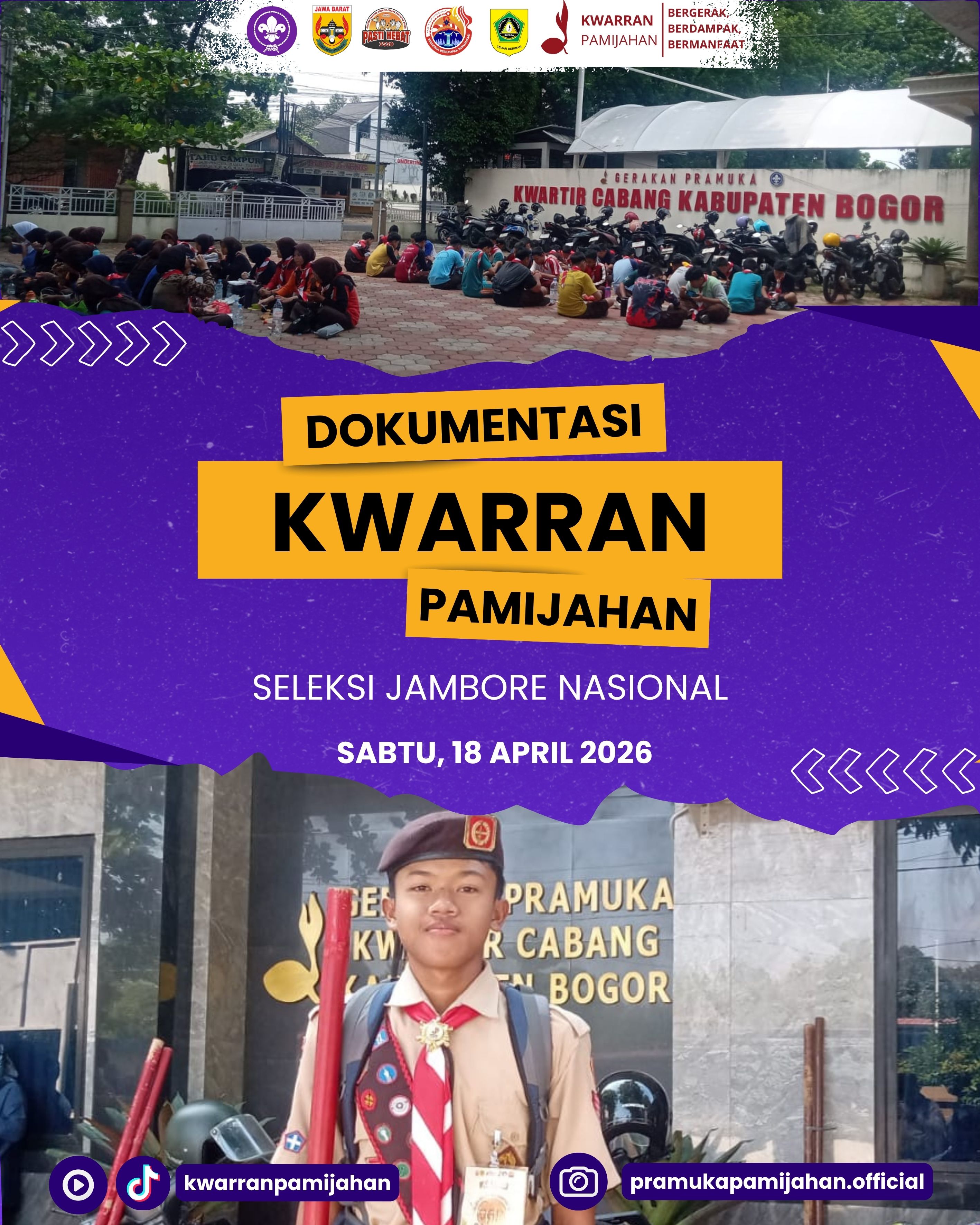 🔥 Wakili Pamijahan ke Tingkat Nasional! Penggalang Garuda Ikuti Seleksi Calon Jambore Nasional ⚜️