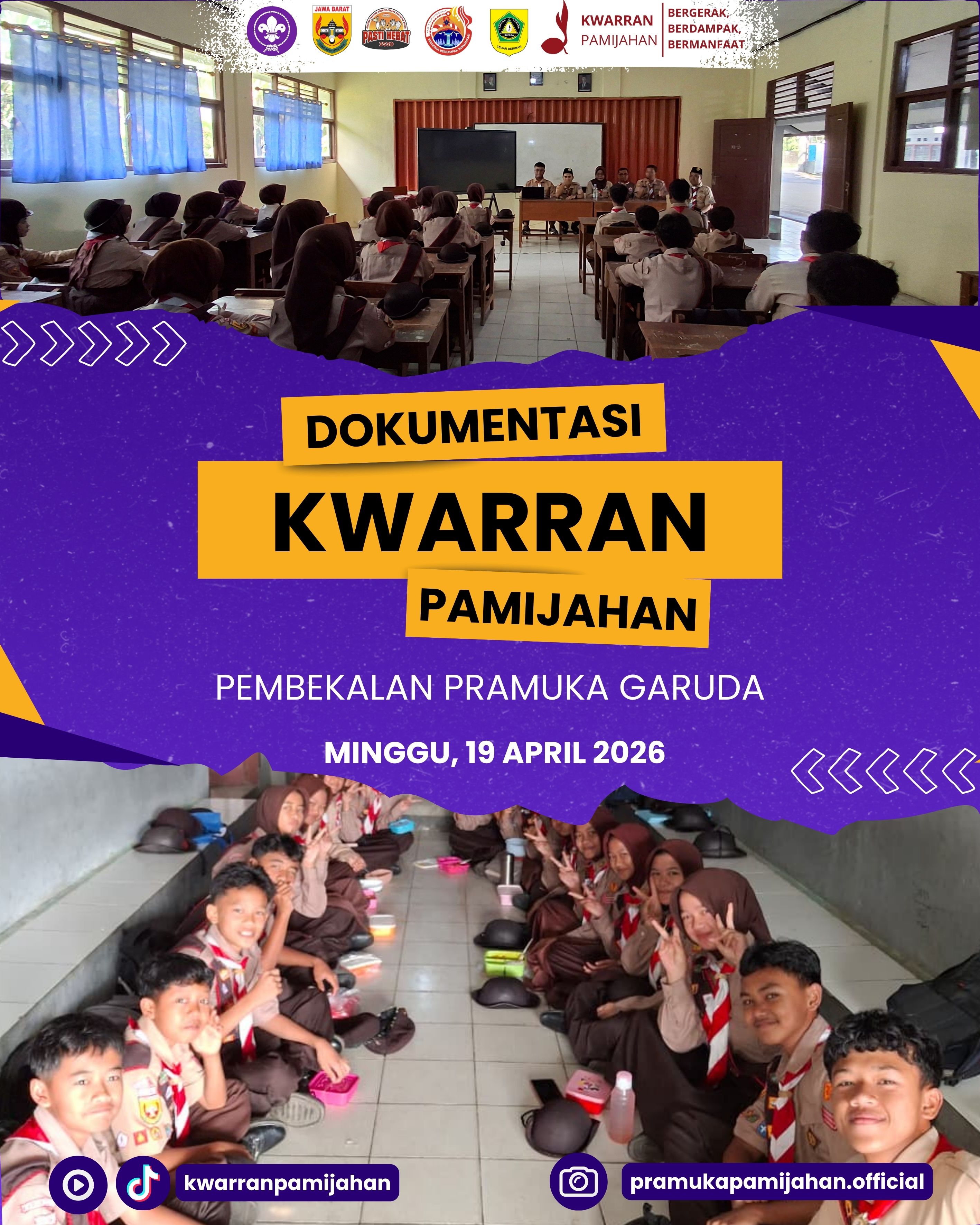 🔥 Siap Jadi Garuda! Kwarran Pamijahan Bekali Calon Pramuka Garuda Penggalang Menuju Tingkat Kwarcab Bogor ⚜️