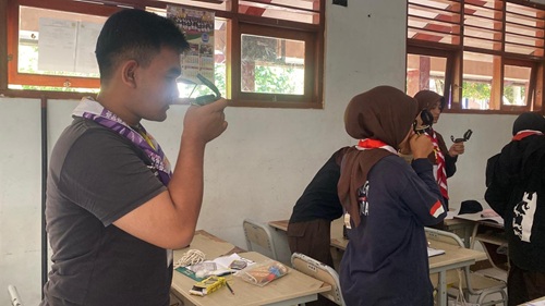 Peserta PPIM Sanggar Bakti SMK Bina Teknika Dalami Materi Orientering