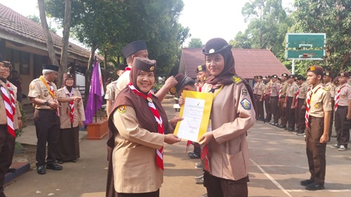 Zazkia Amelia Putri, Pramuka SMAN 1 Cileungsi Sabet Predikat Peserta Terbaik di Diklat Instruktur Muda Kwarcab Bogor